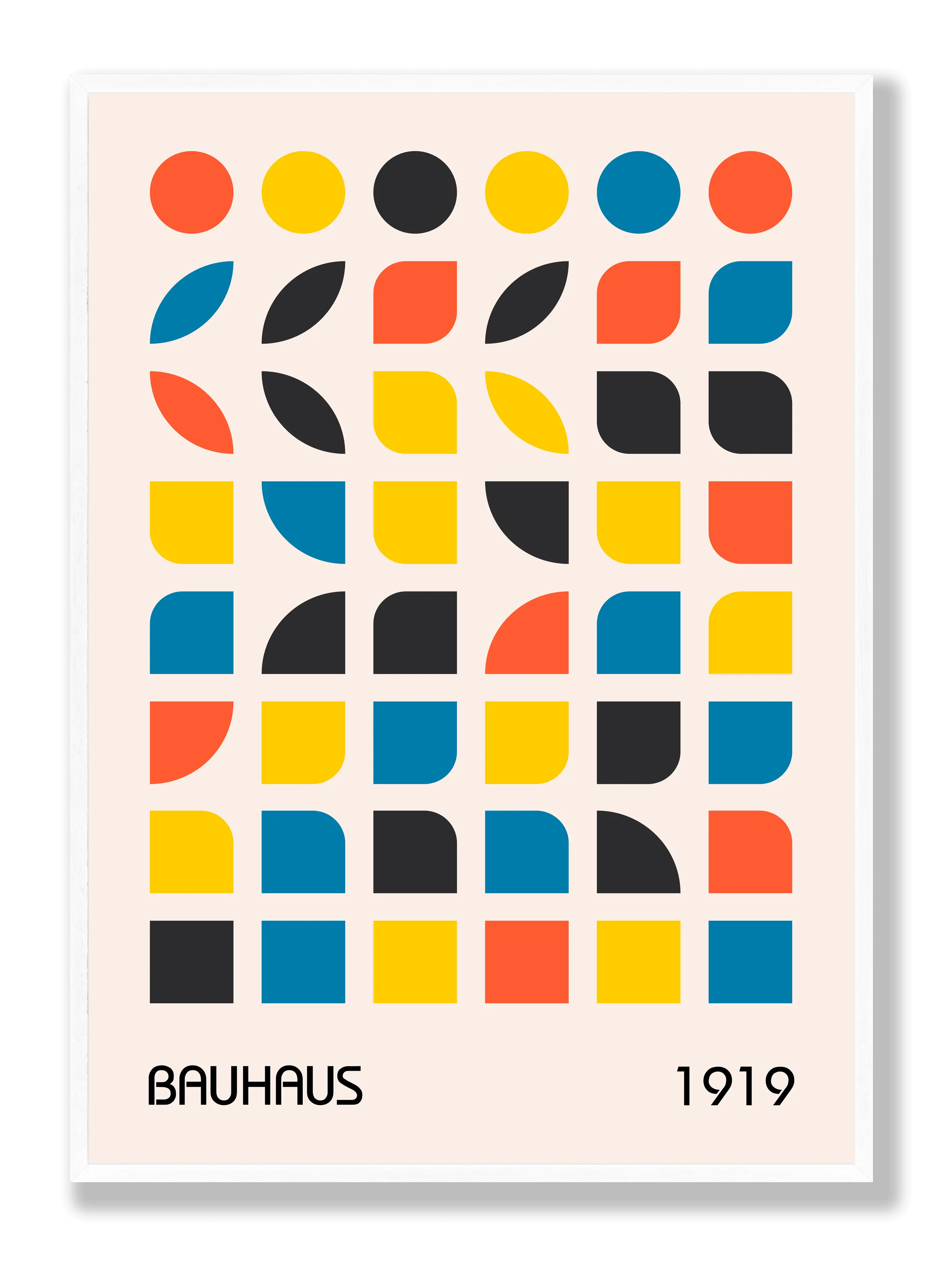 Bauhaus Shape Color Poster