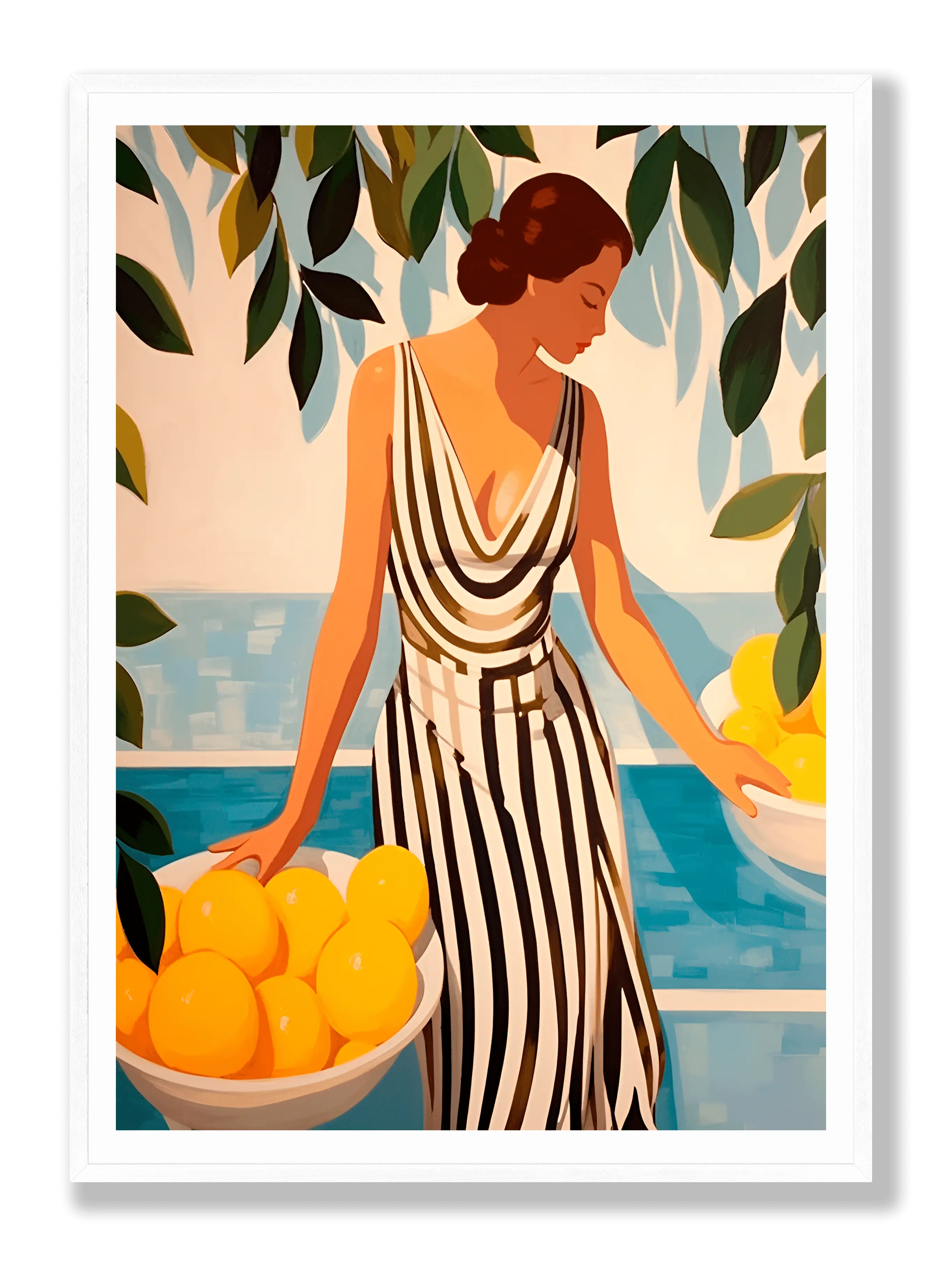 Lemon Garden Poster