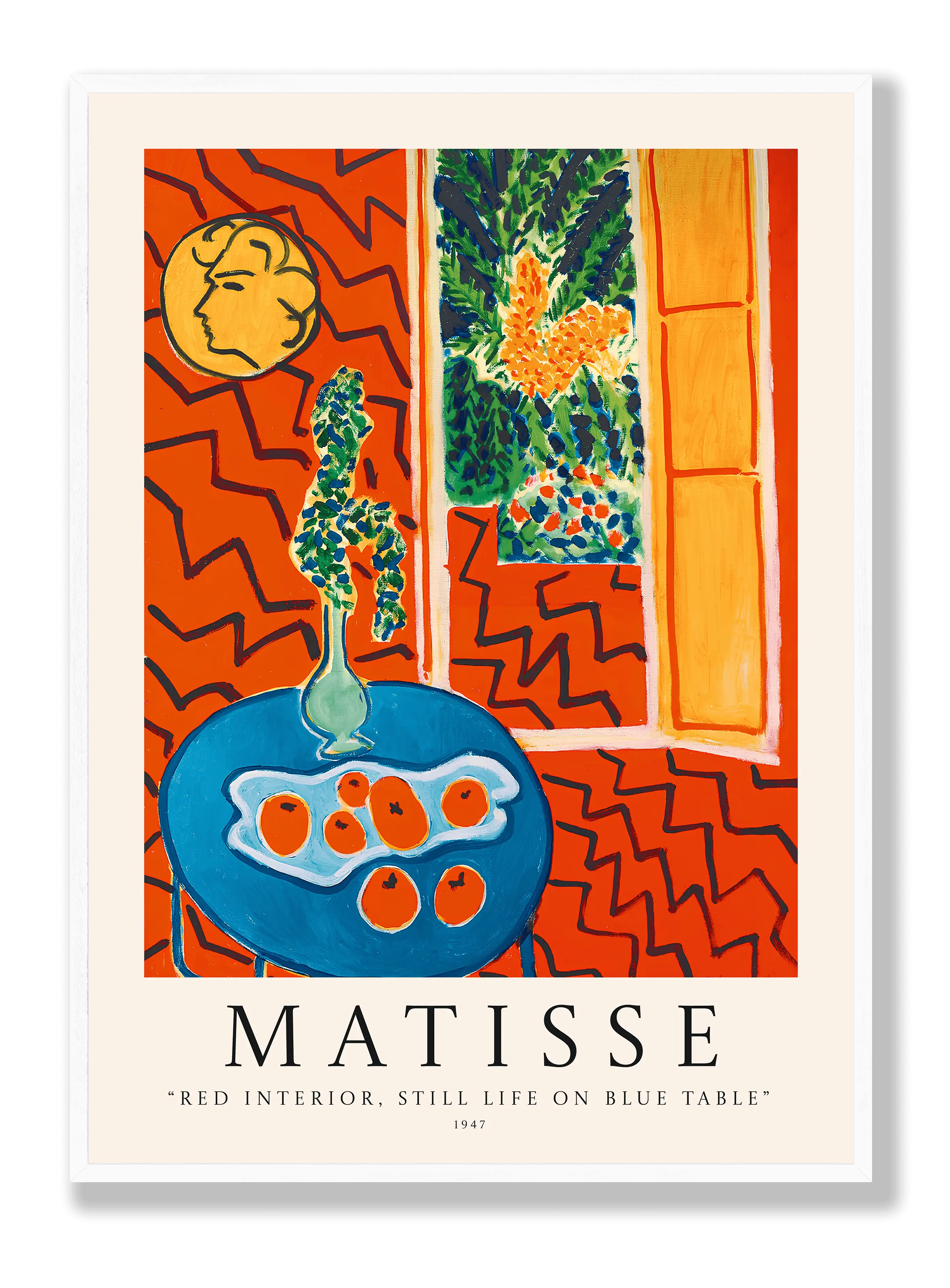 Henri Matisse - Red Interior. Still Life on a Blue Table Poster