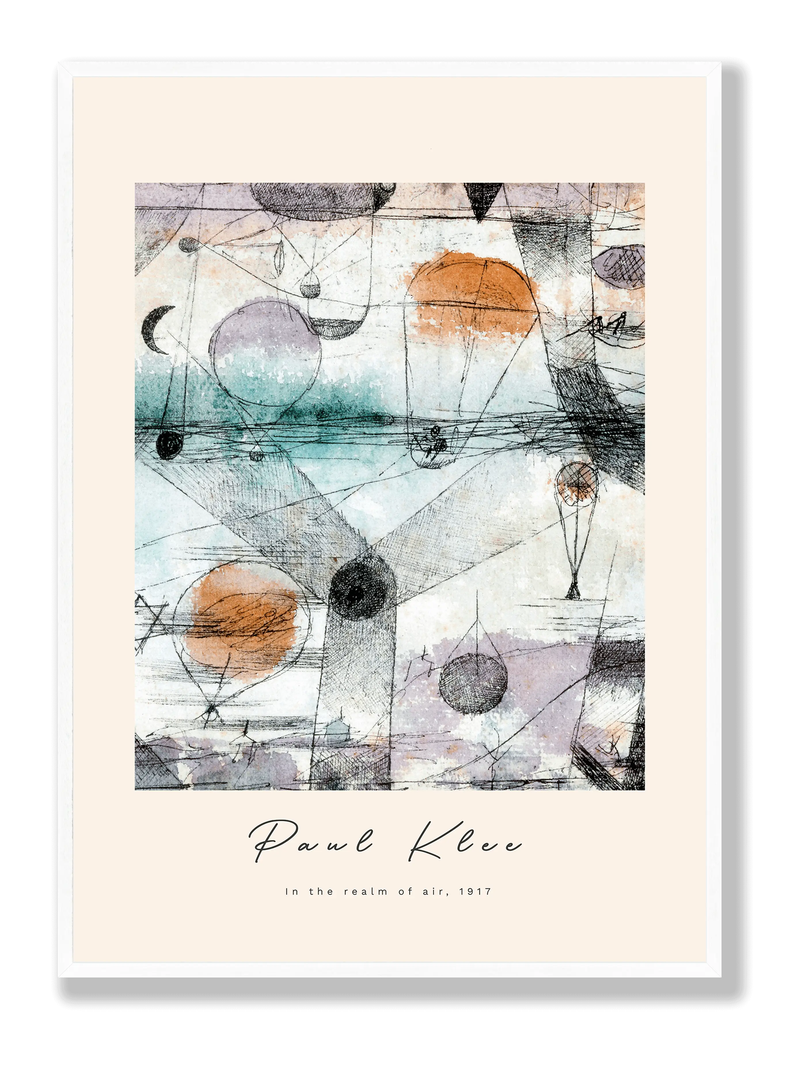 Paul Klee - In The Realm Of Air Poster