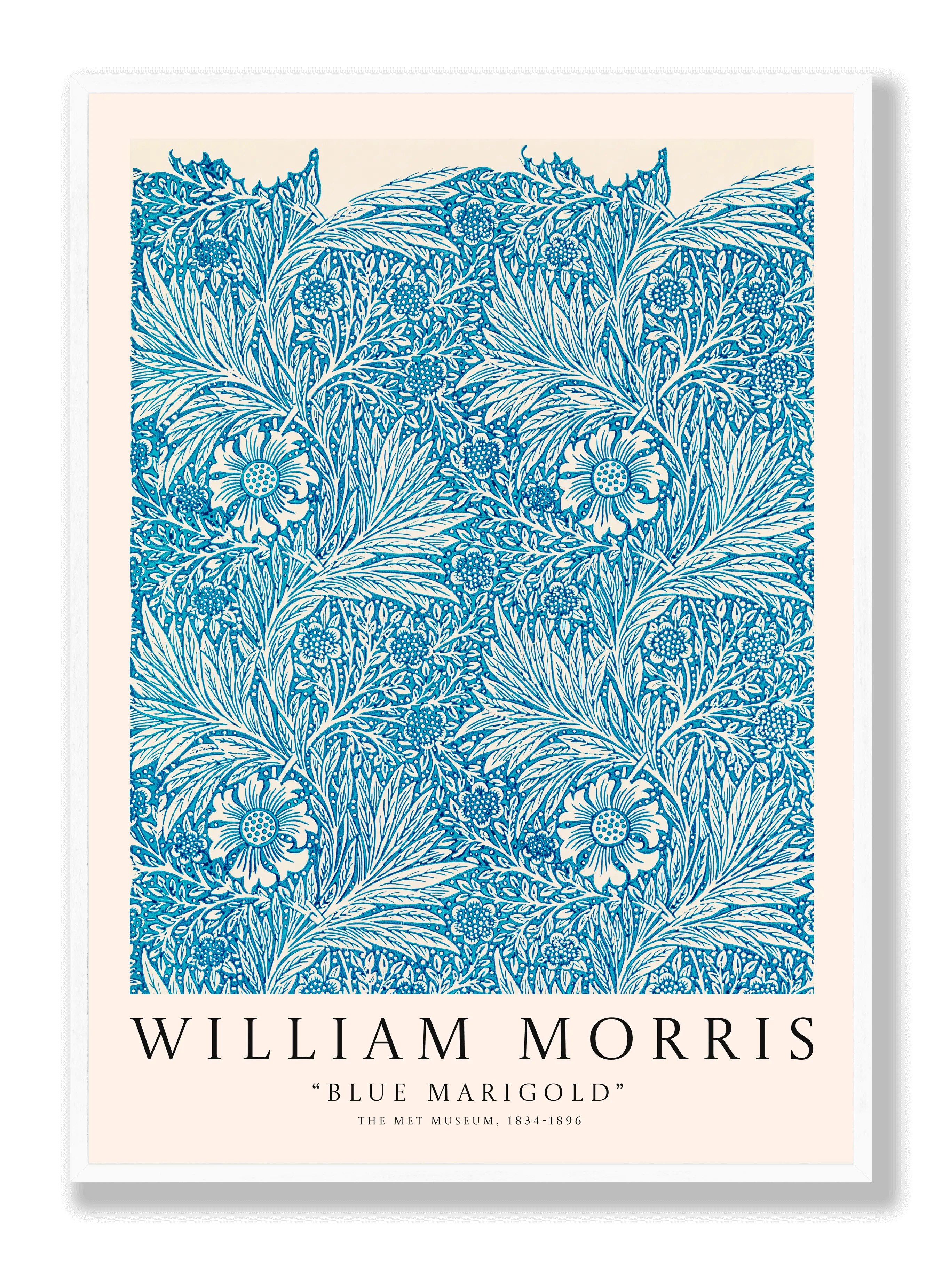 William Morris - Blue Marigold Poster