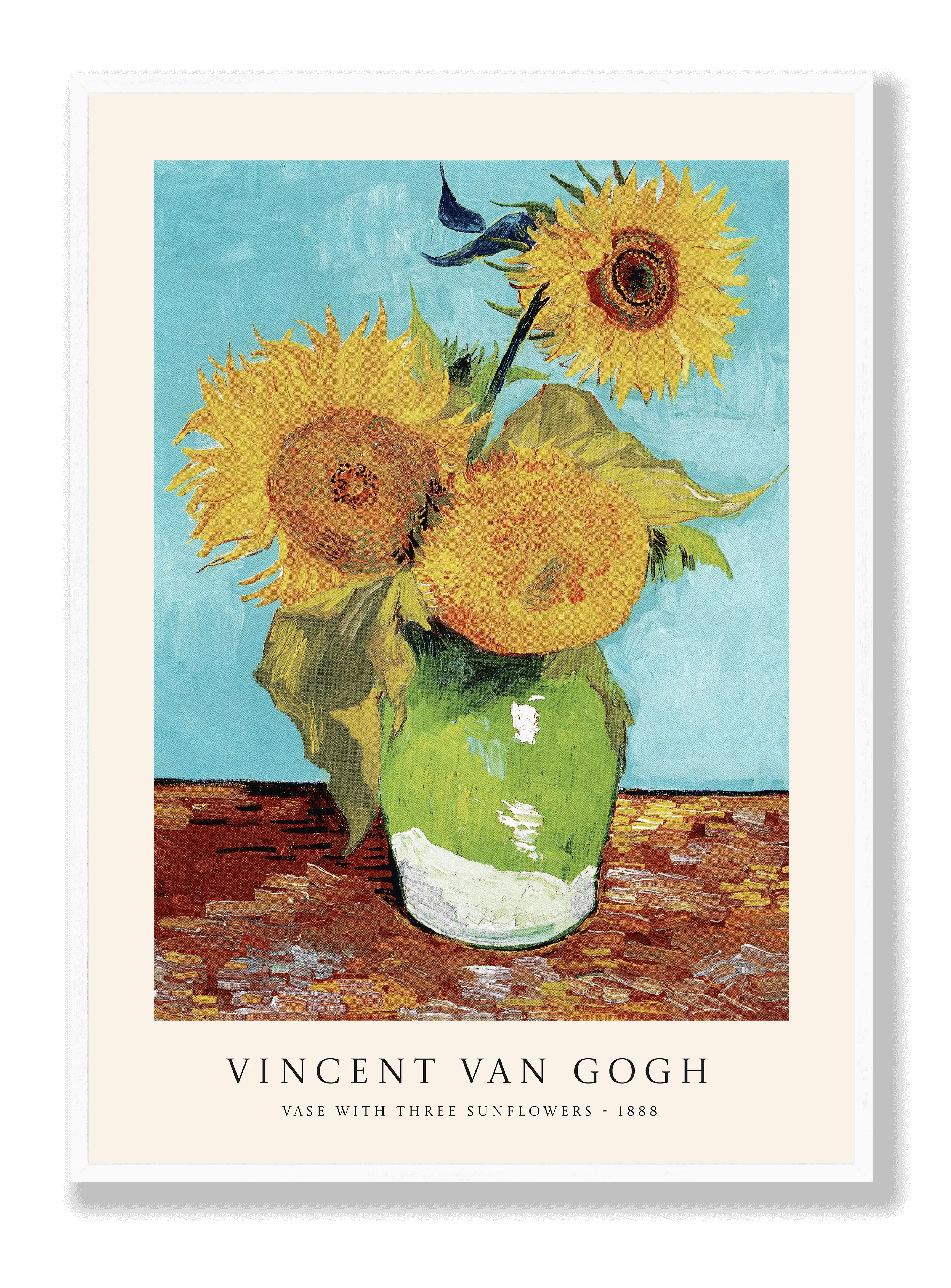 Van Gogh - Vase With Three Sunflowers Poster