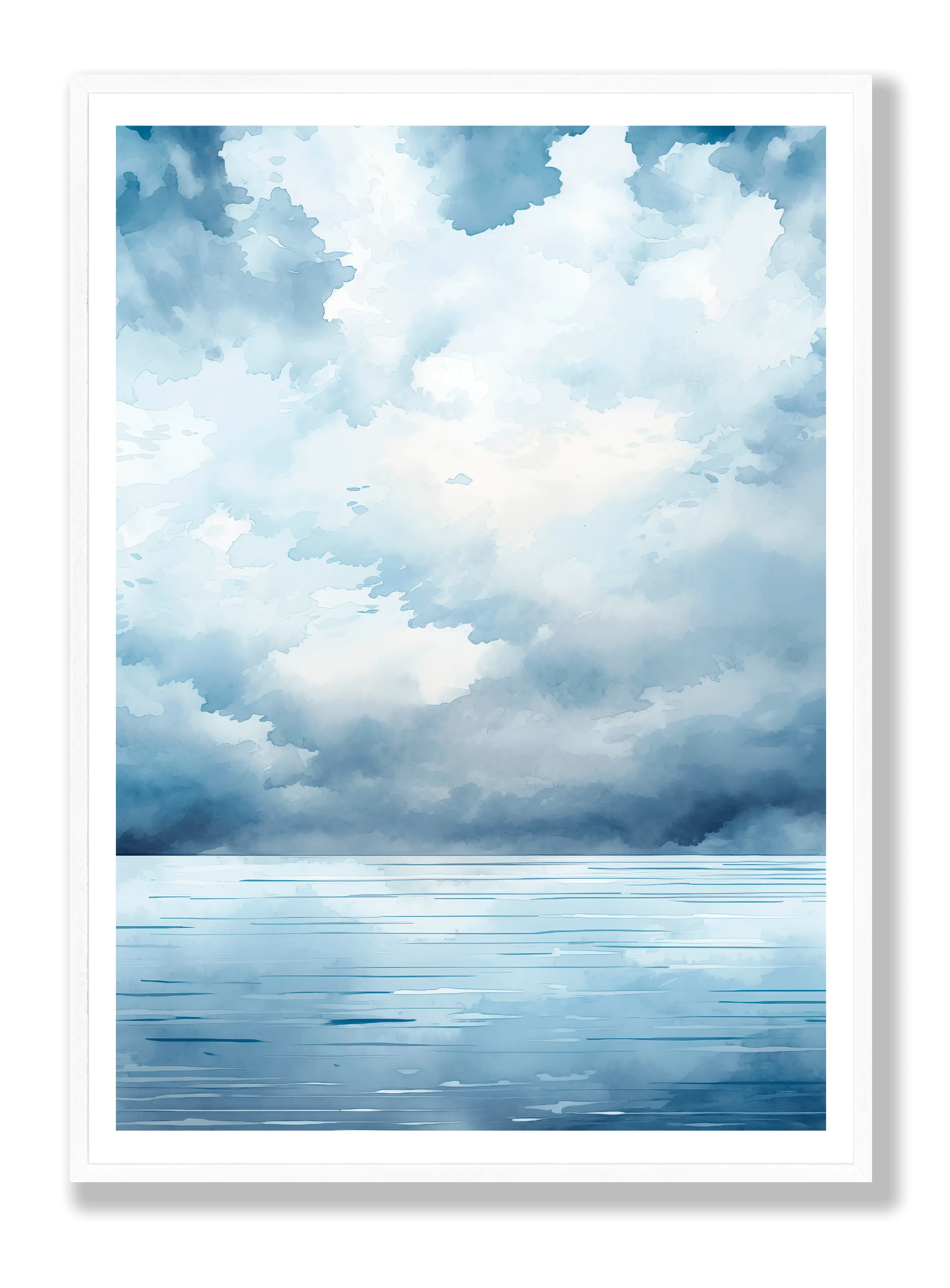 Overcast Water Poster