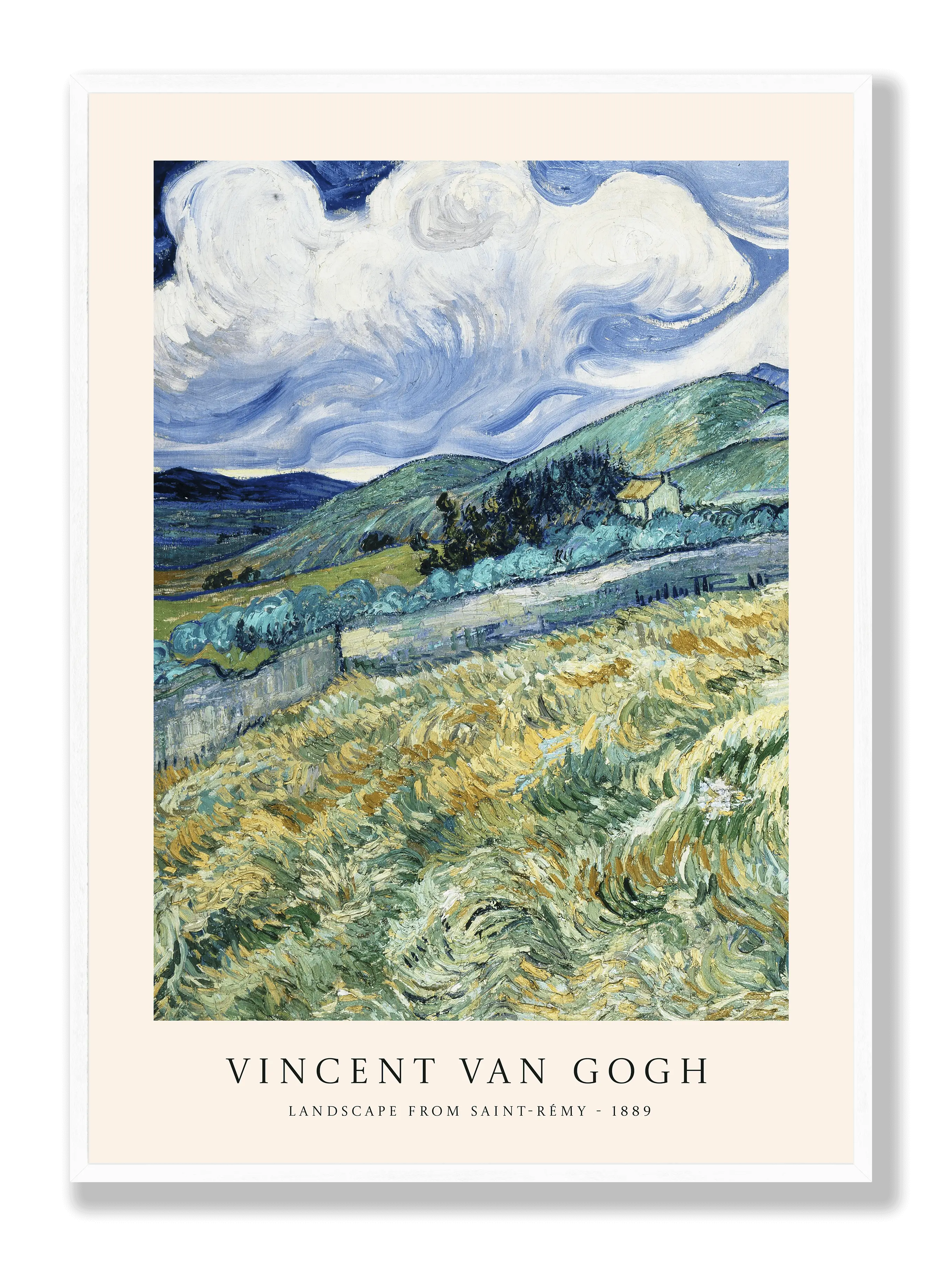 Van Gogh - Landscape from Saint-Rémy Poster