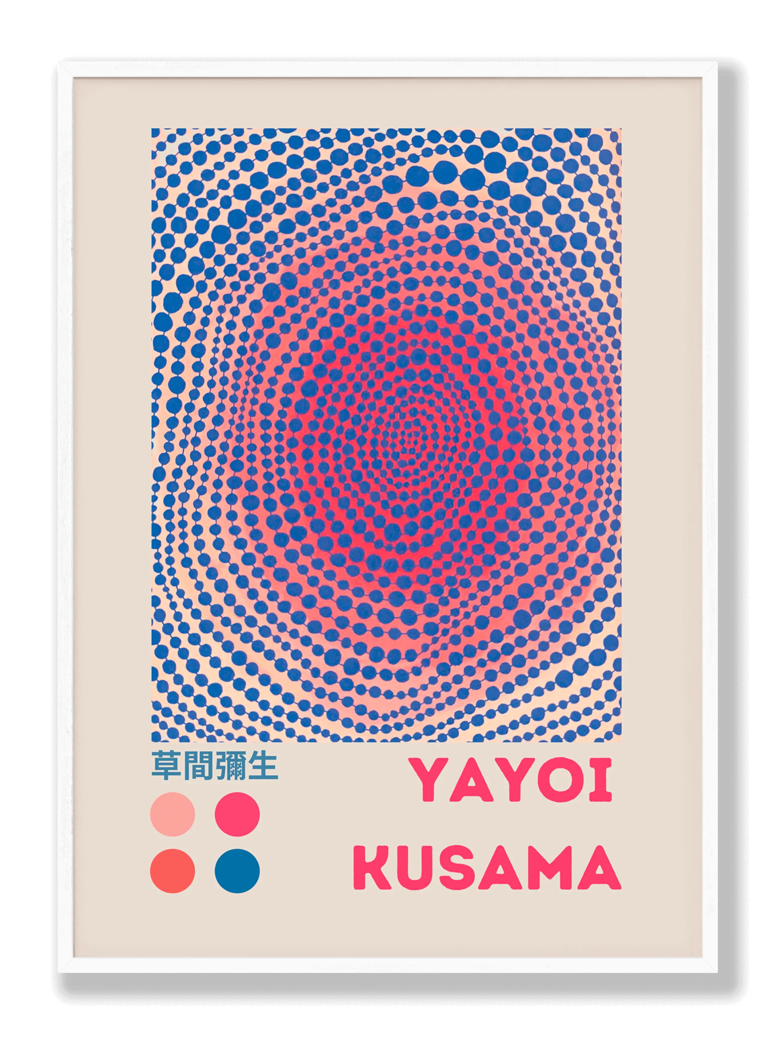 Yayoi Kusama - Morning Sun Poster