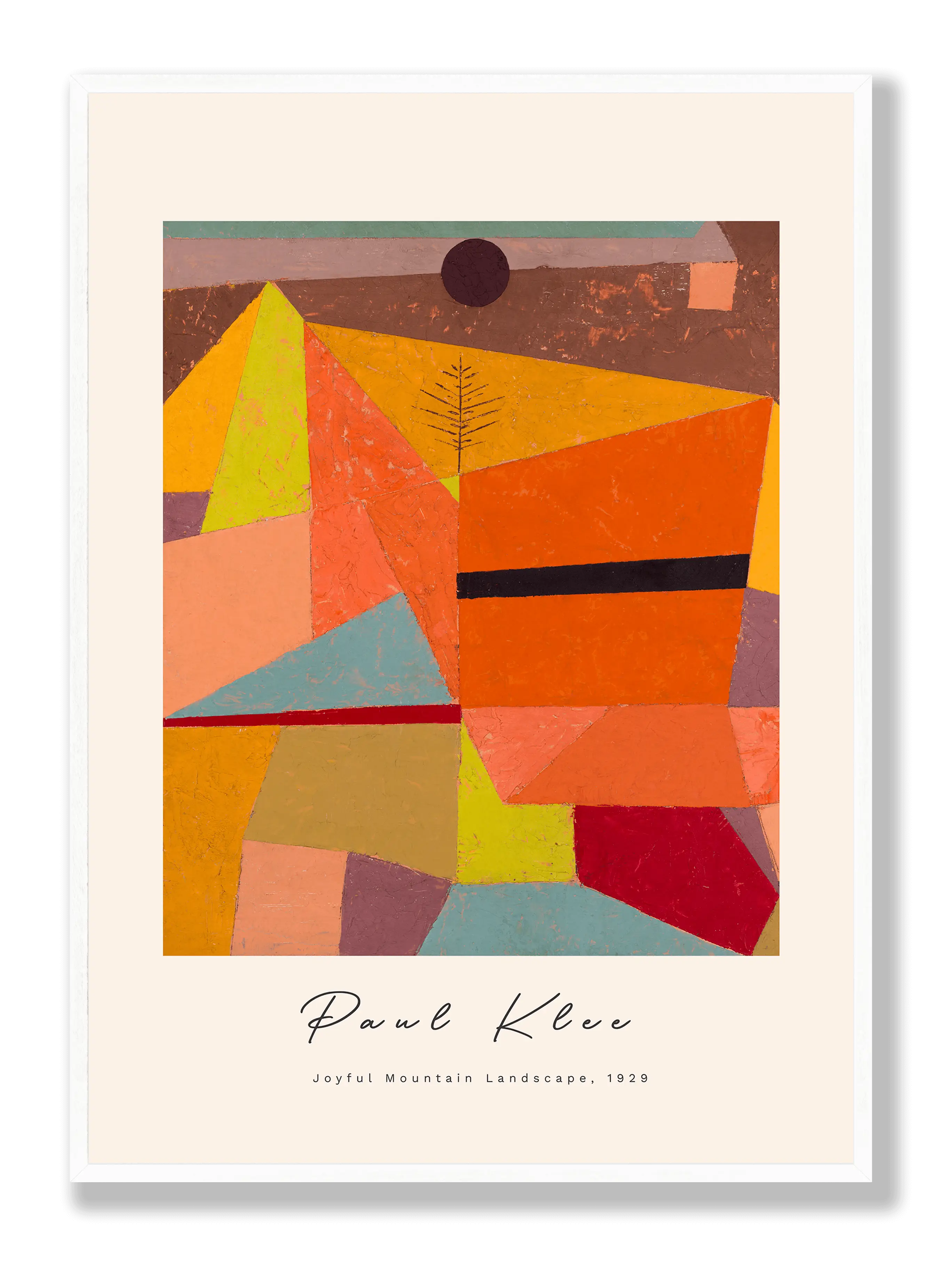 Paul Klee - Joyful Mountain Landscape Poster