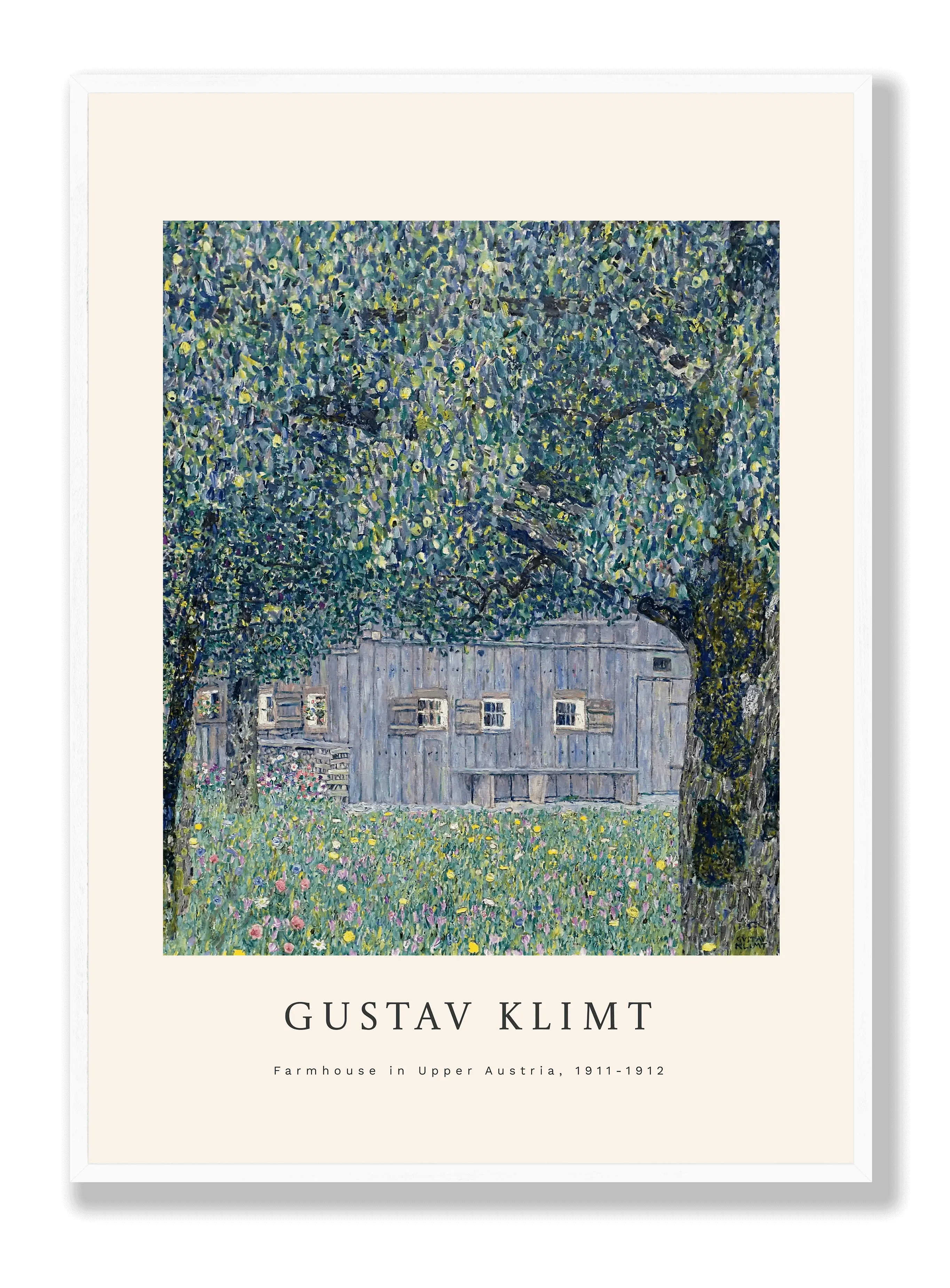 Gustav Klimt - Farmhouse In Upper Austria Poster