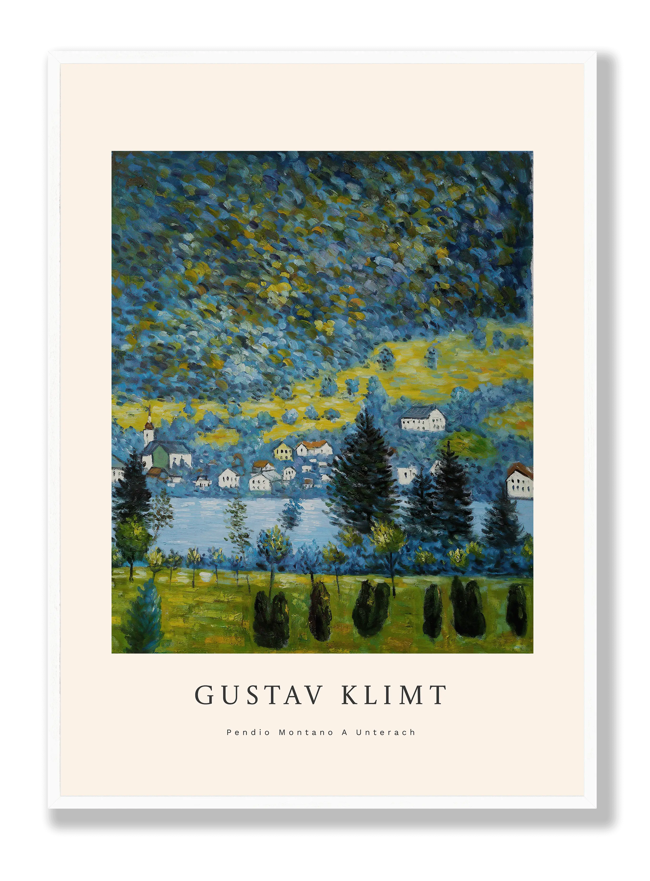 Gustav Klimt - Pendio Montano A Unterach Poster