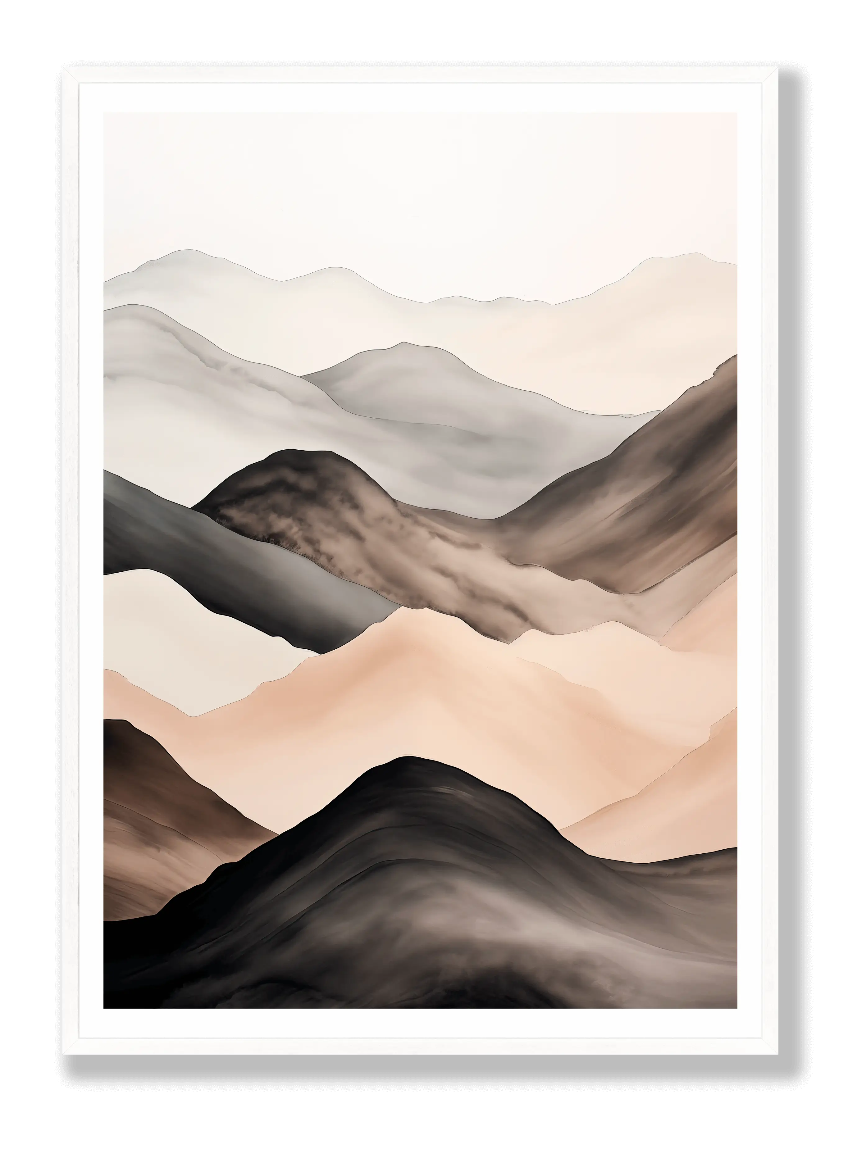 Wavy Mountains Poster