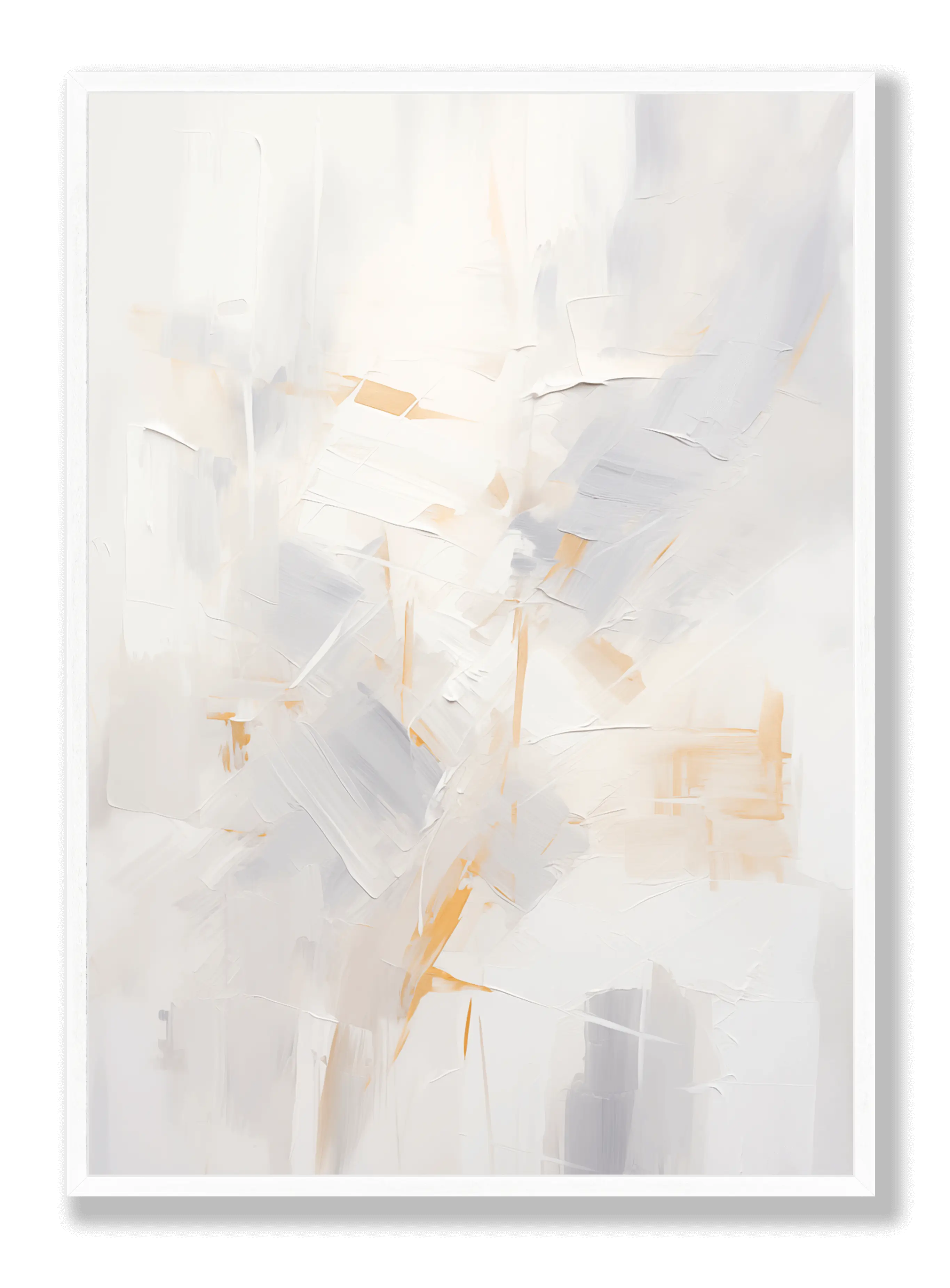 Abstract White 2 Poster