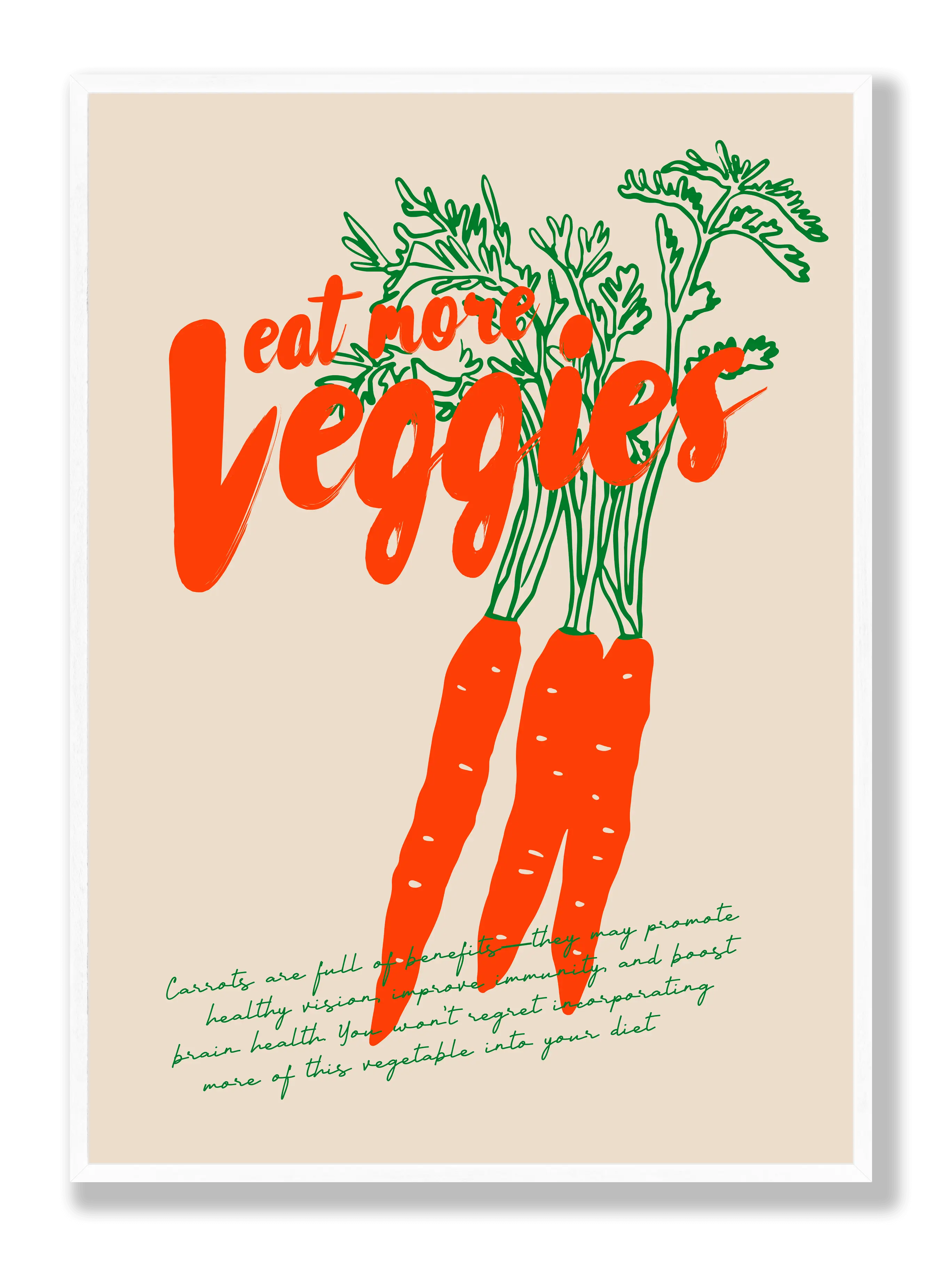 Eat More Veggies Poster