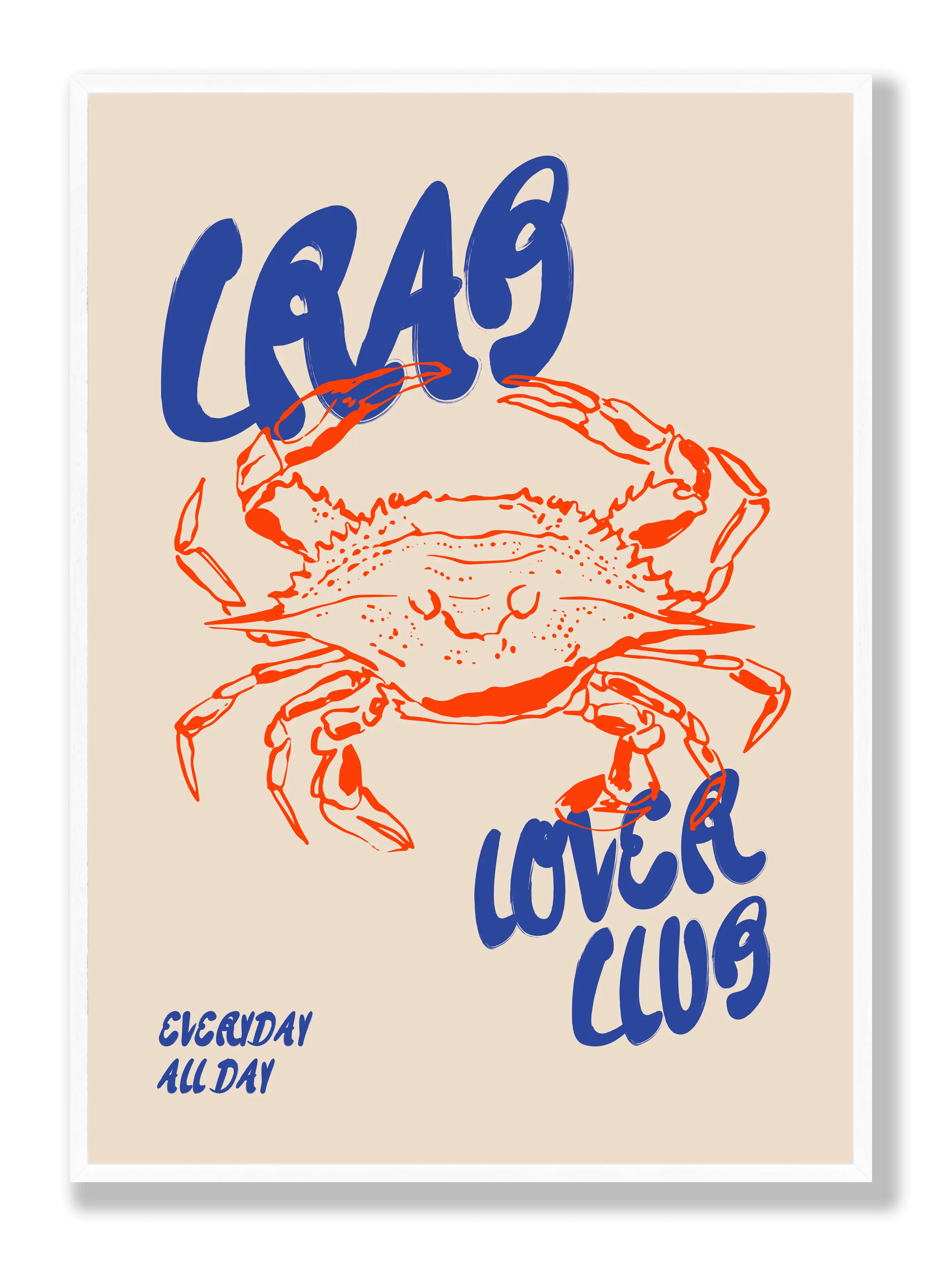 Crab Lover Club Poster