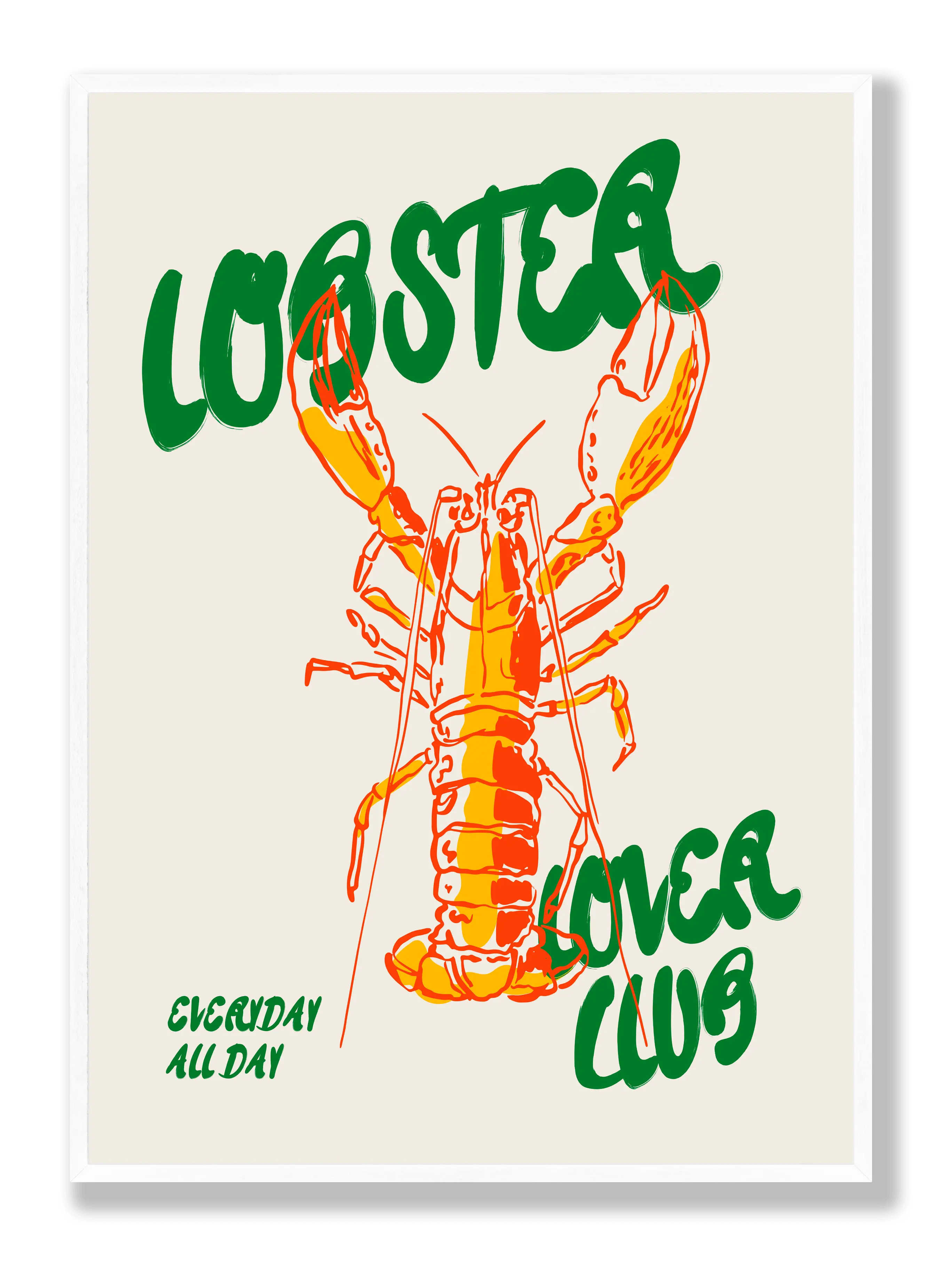 Lobster Lover Club Poster