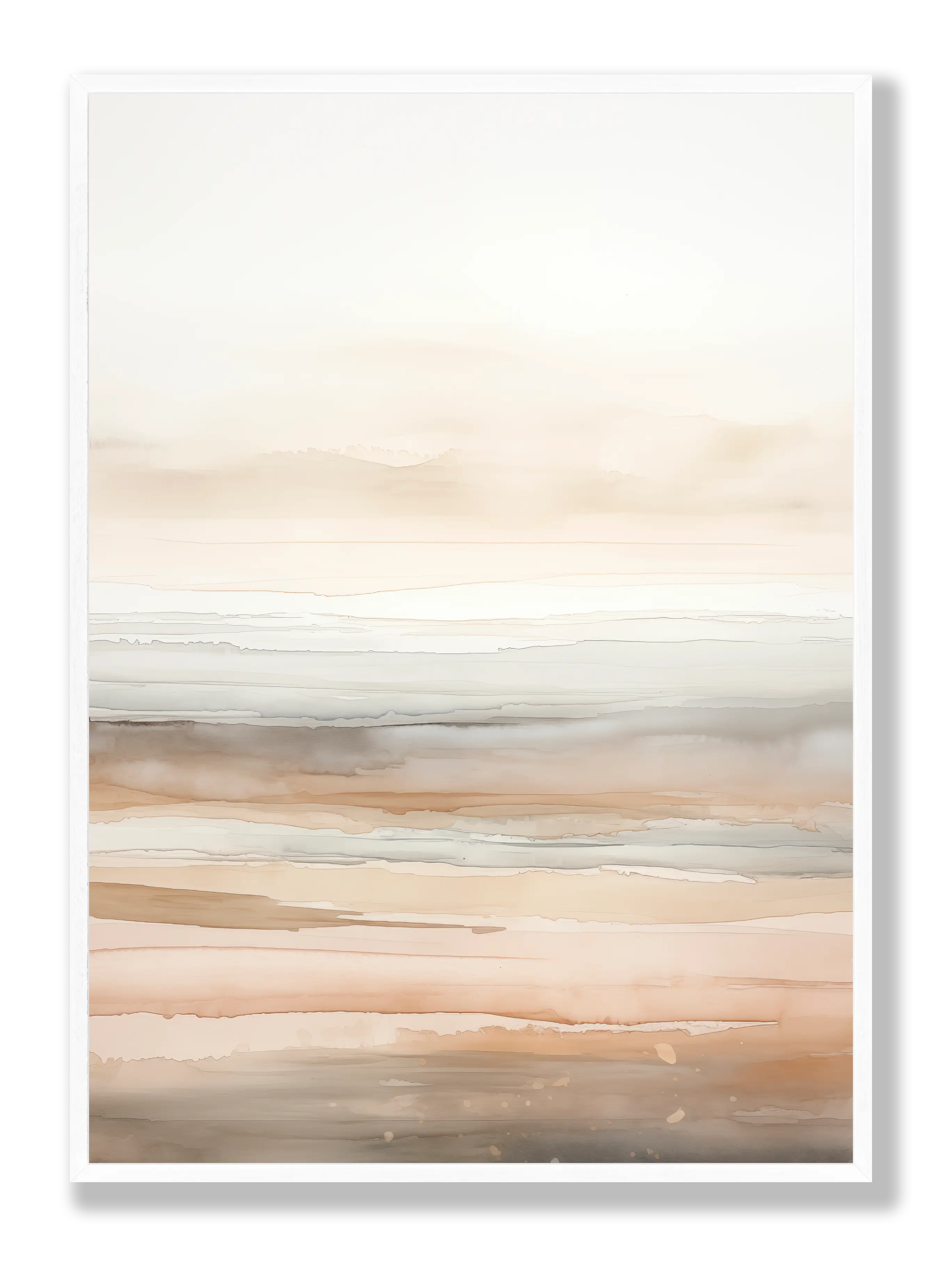 Abstract Beige 2 Poster