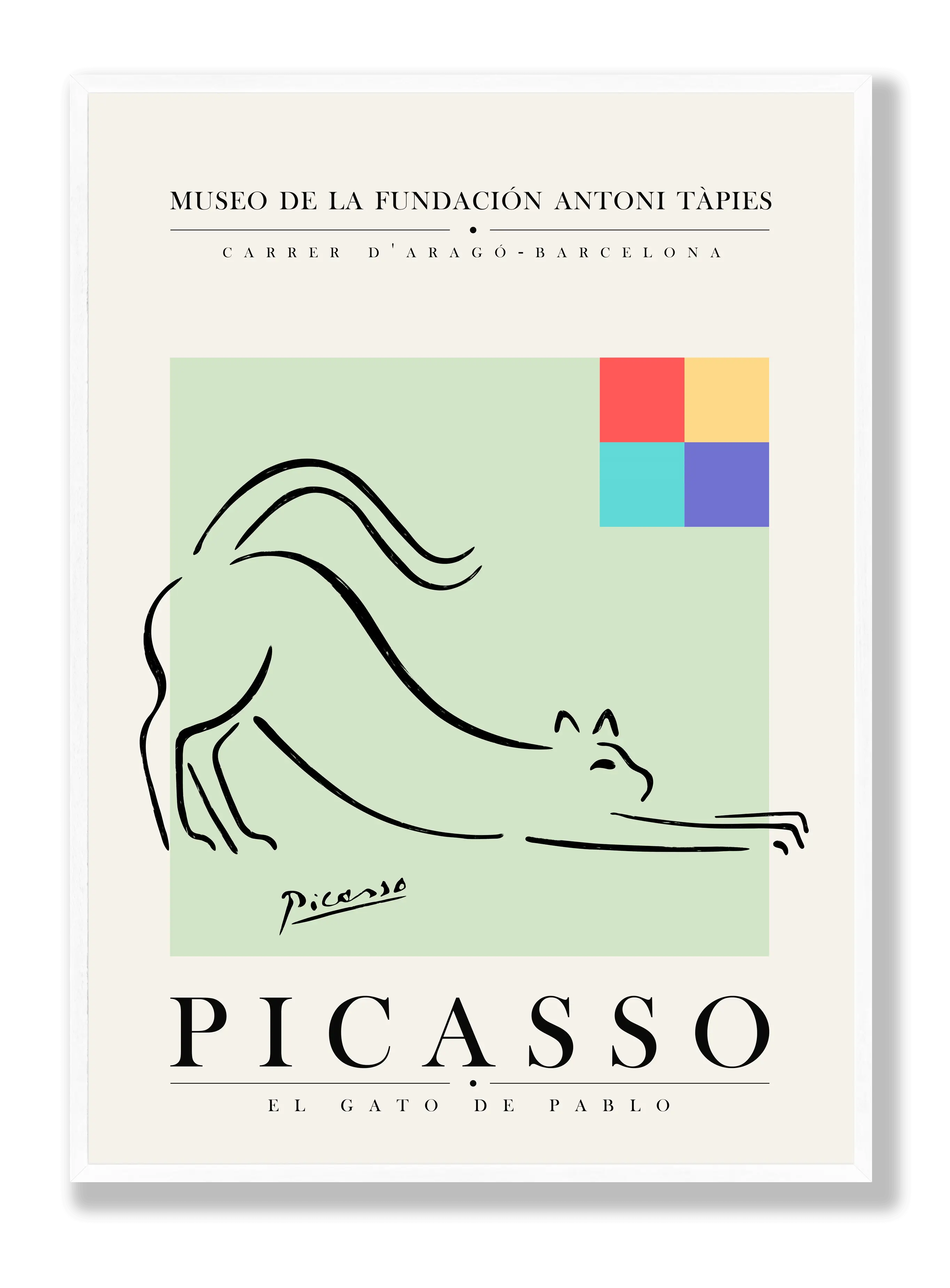 Picasso - El Gato De Pablo Poster