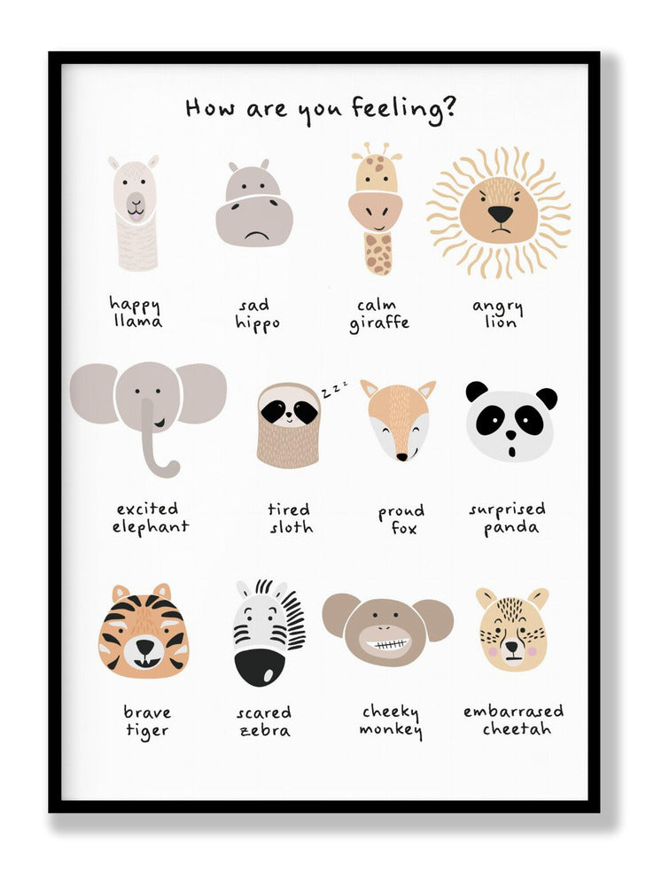 Children's calming meditation emotions print 1