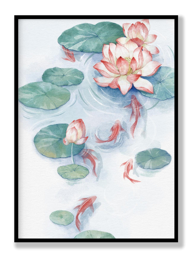 Lotus Pond Water Color