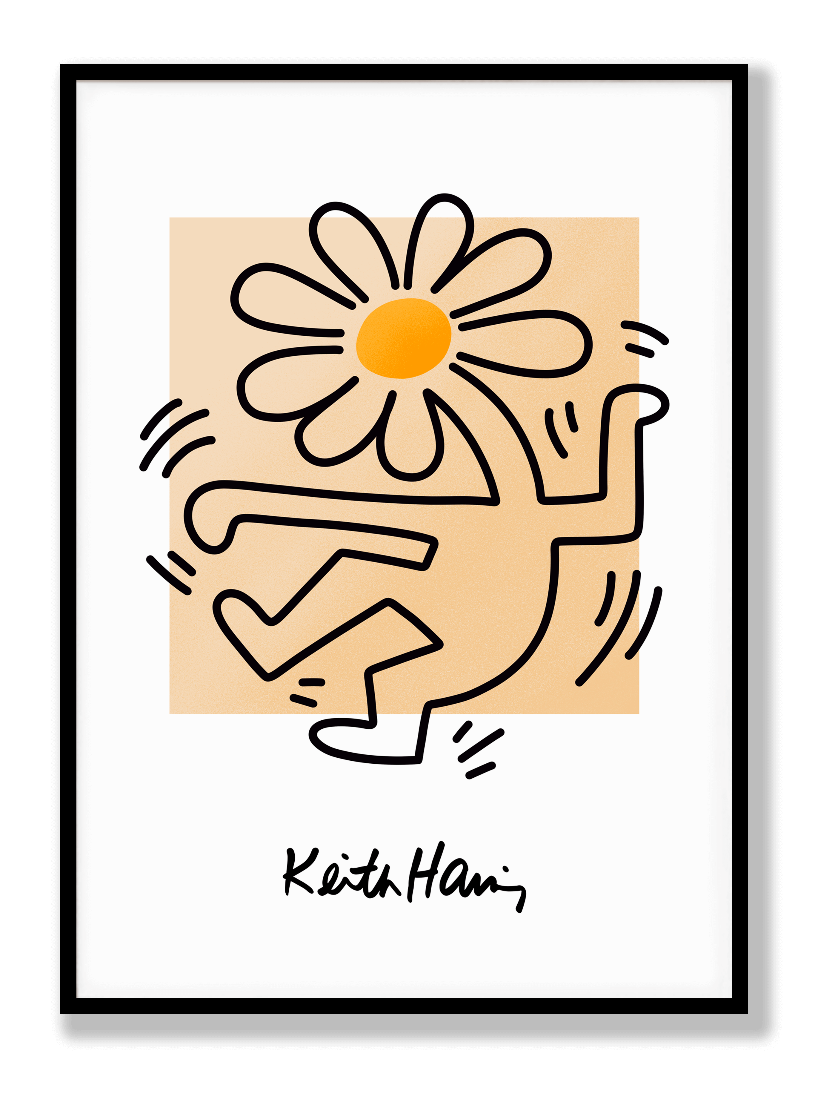 Keith Haring - Flower Head