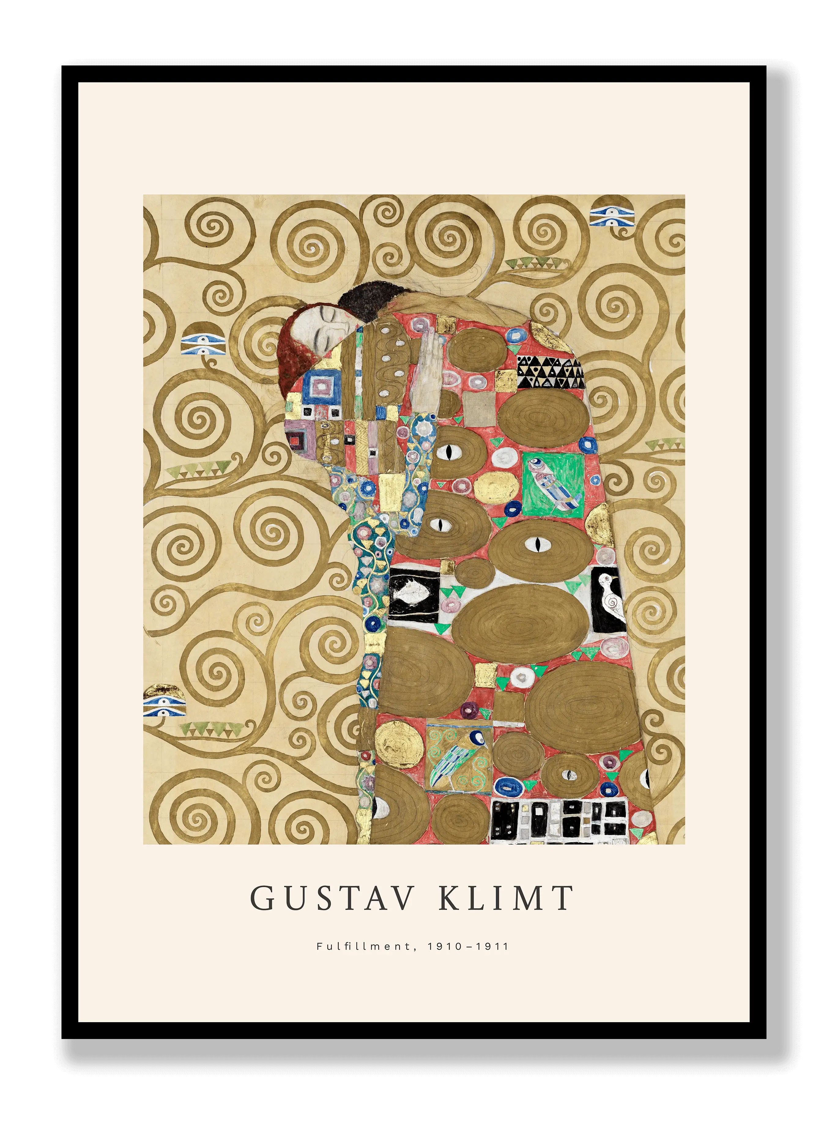 Gustav Klimt - Fulfillment Poster