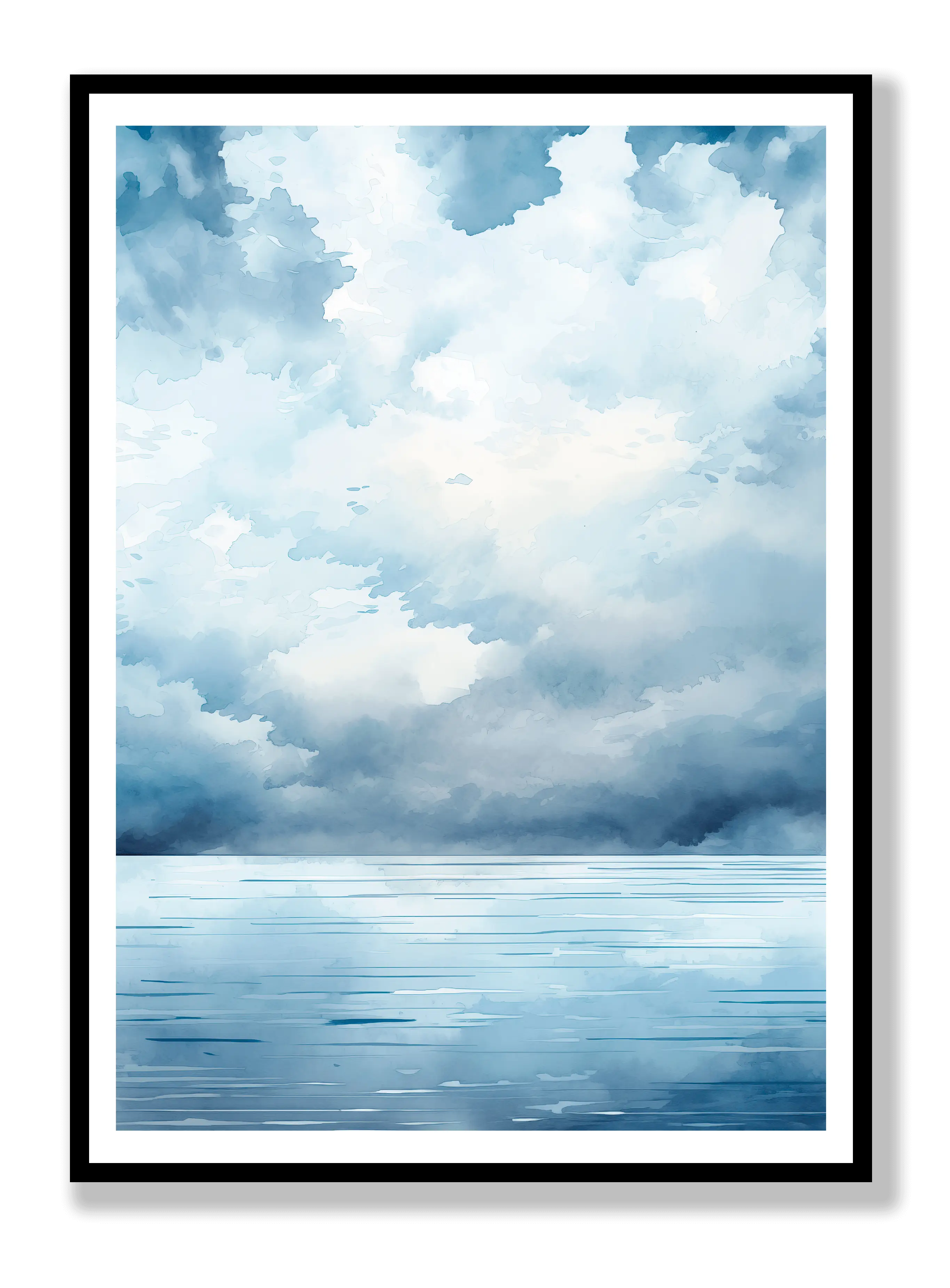 Overcast Water Poster