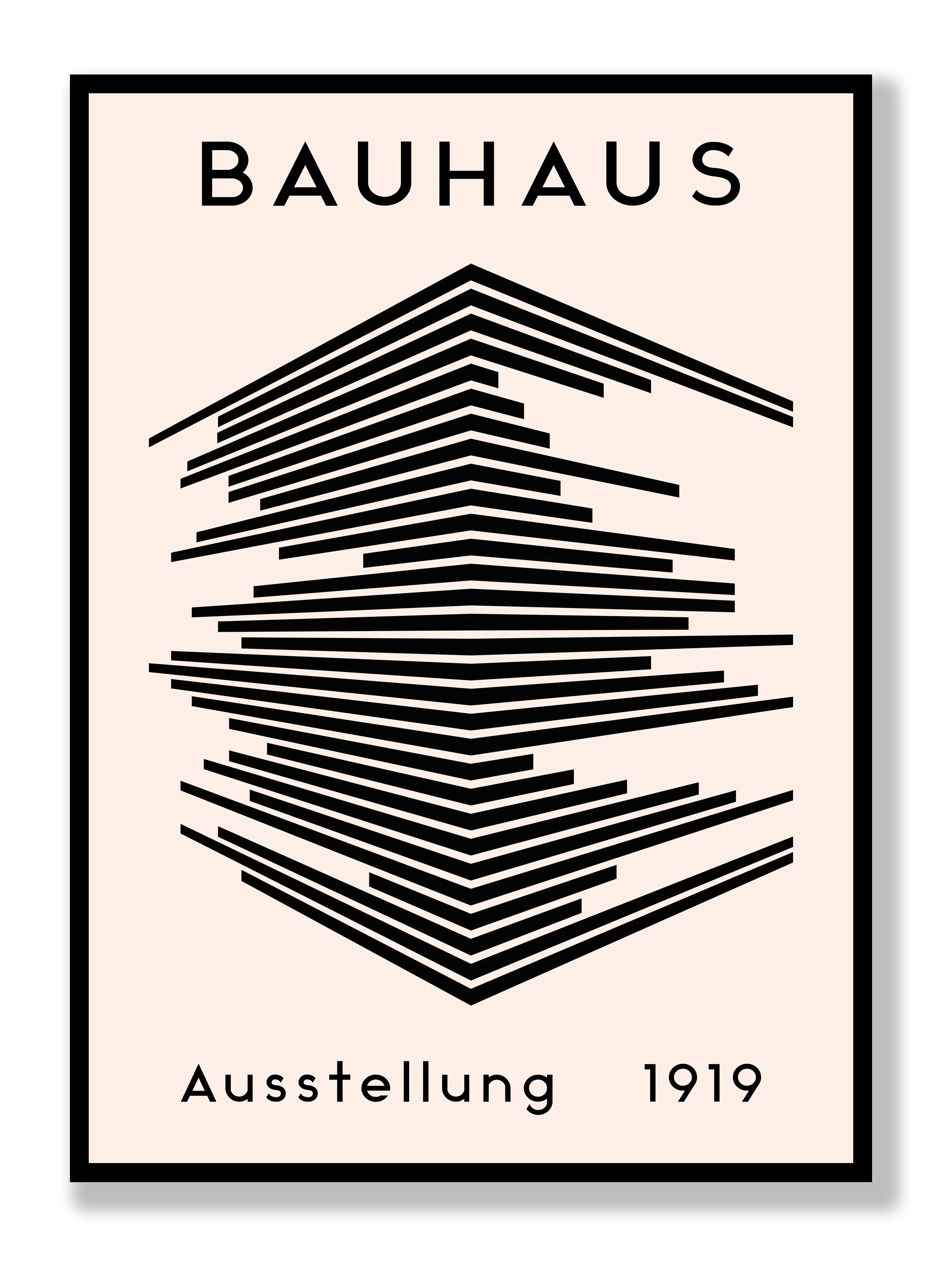 Bauhaus 1919 Stripes Poster