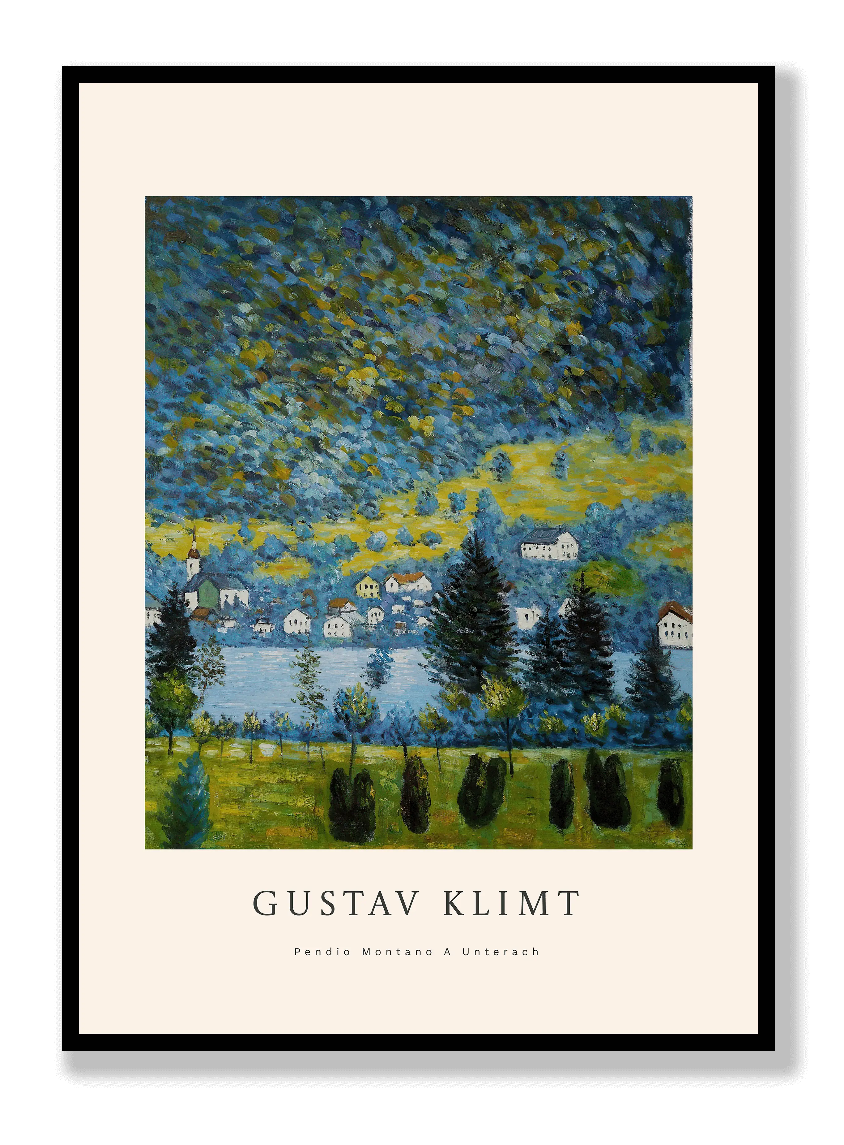 Gustav Klimt - Pendio Montano A Unterach Poster