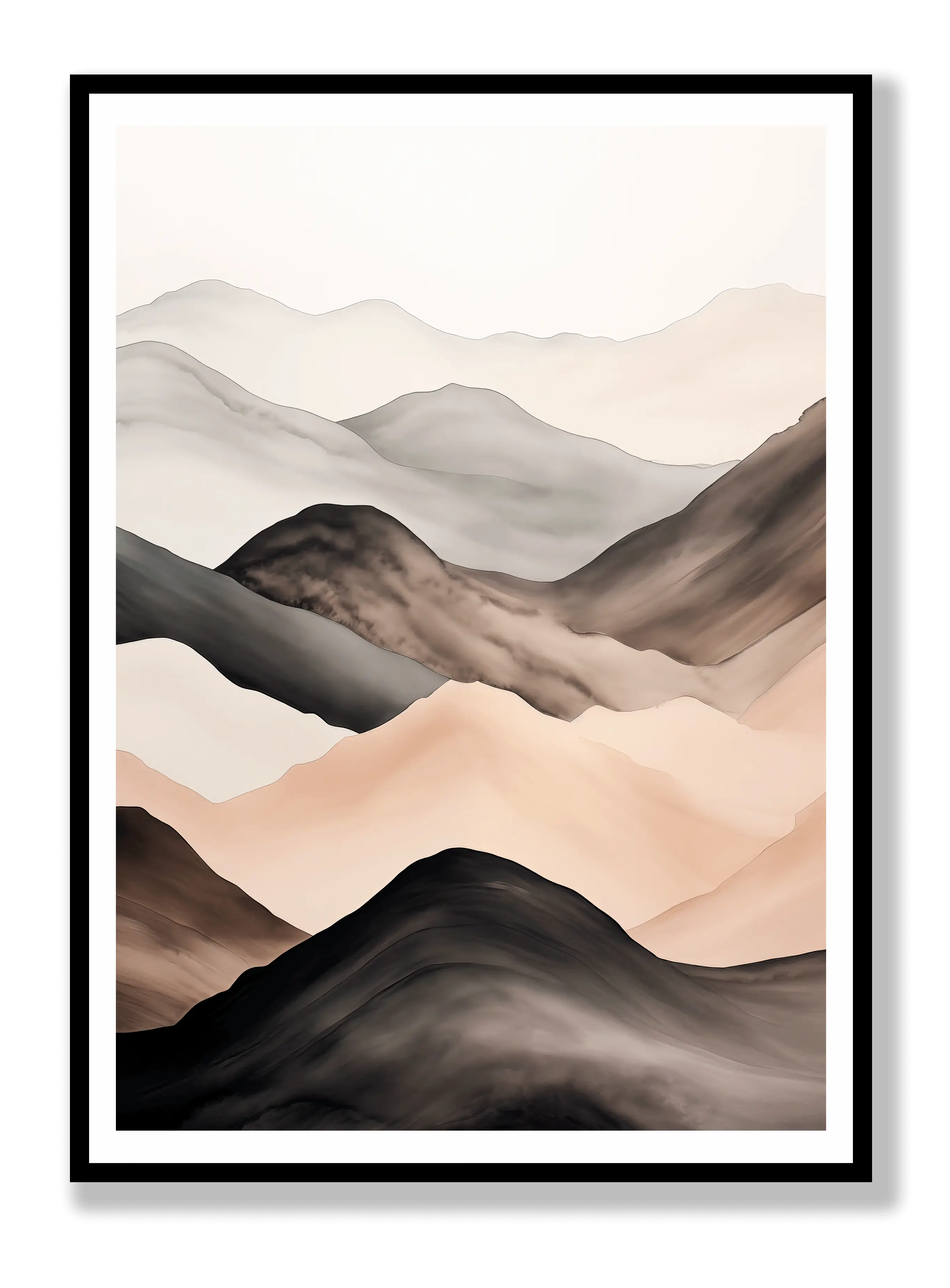 Wavy Mountains Poster