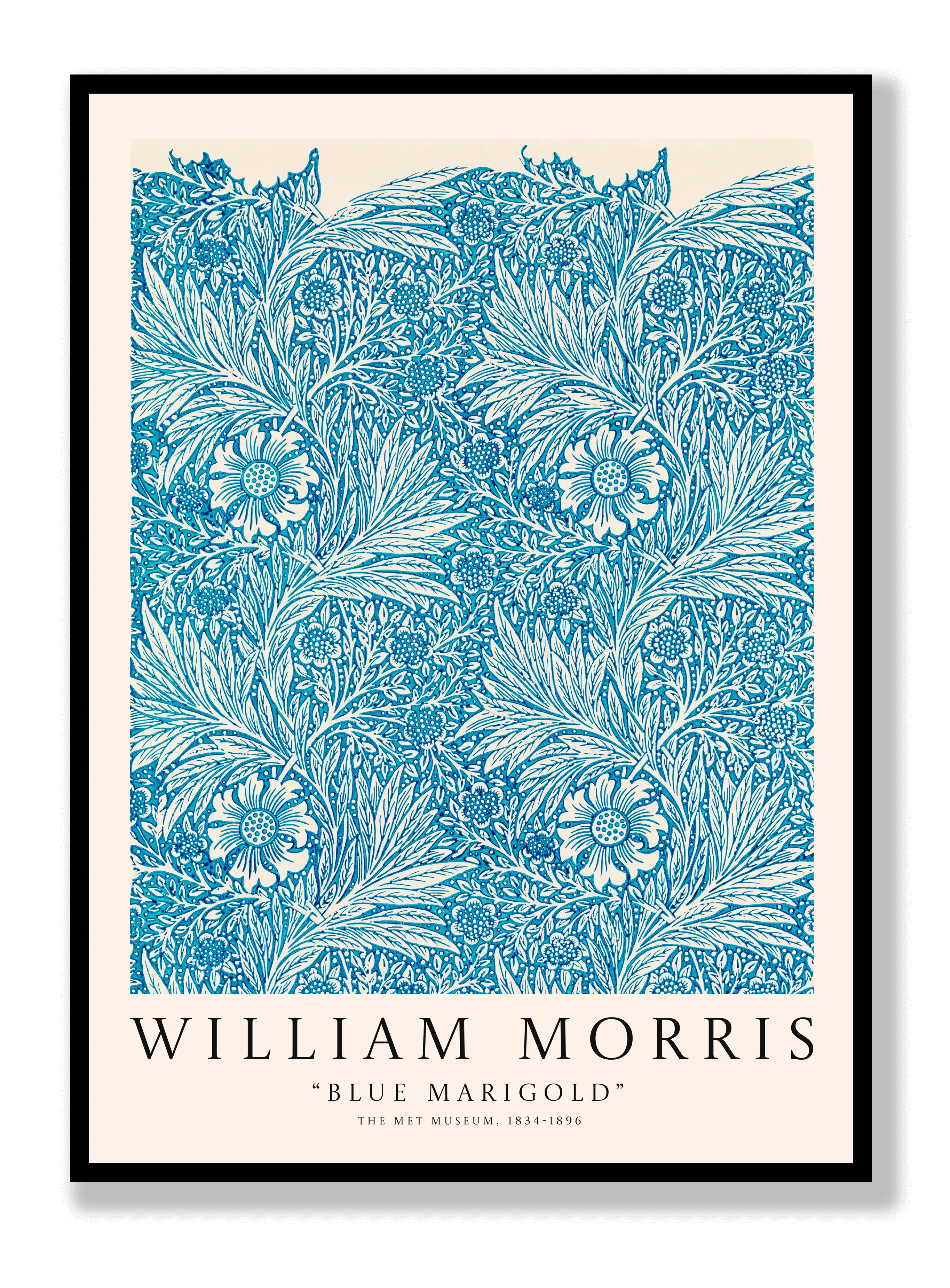 William Morris - Blue Marigold Poster