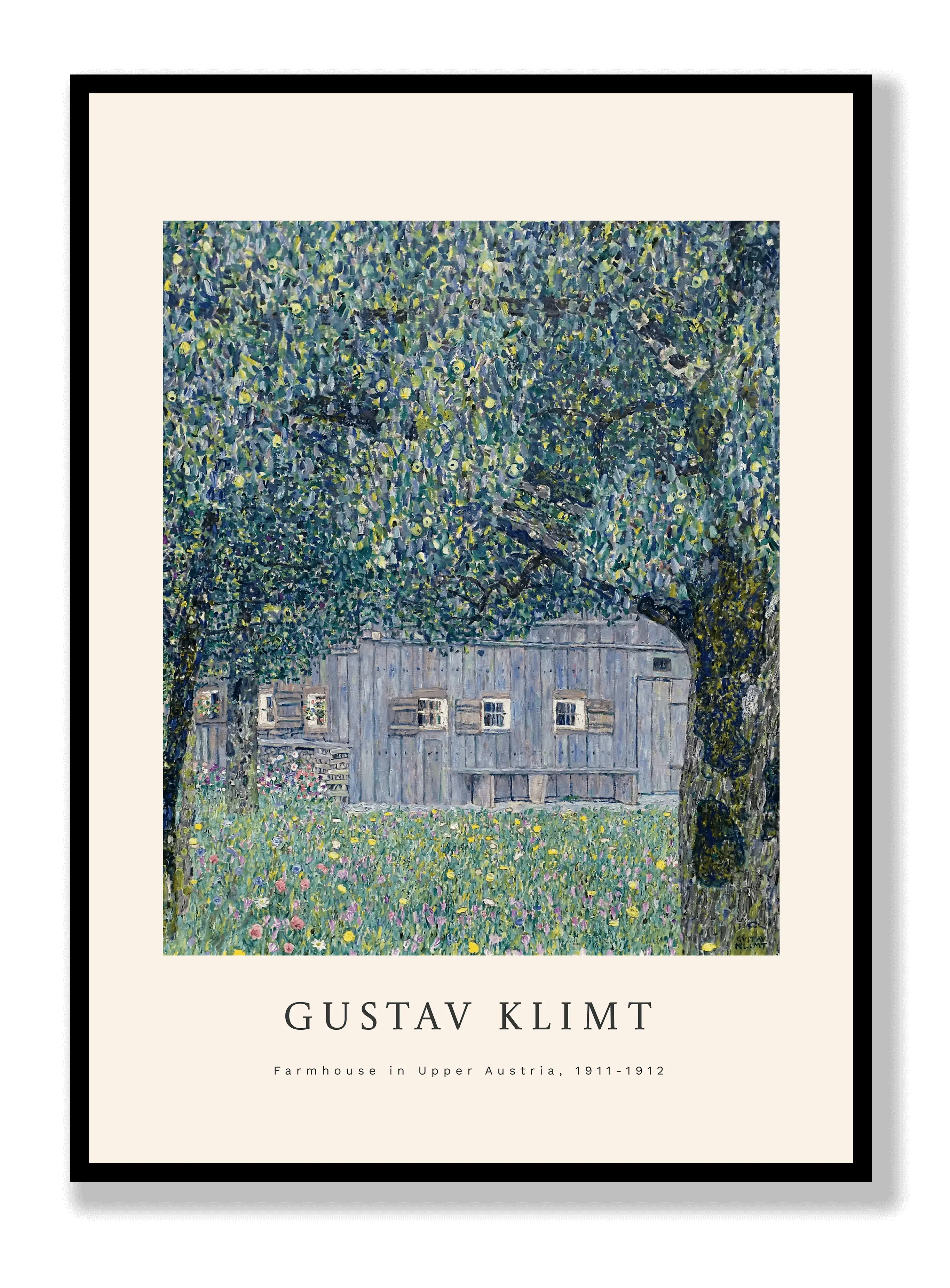 Gustav Klimt - Farmhouse In Upper Austria Poster