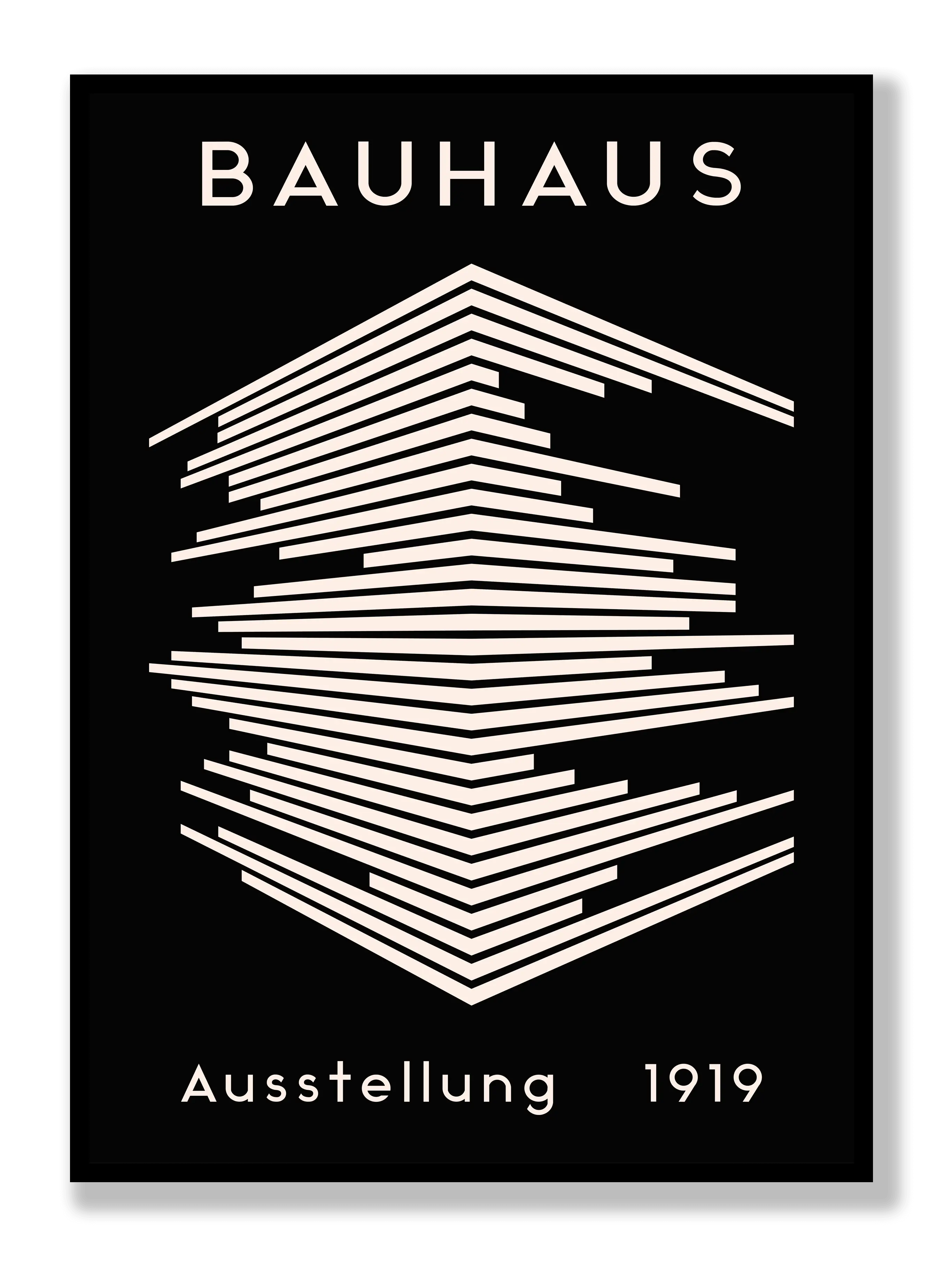 Bauhaus 1919 Black Stripes Poster