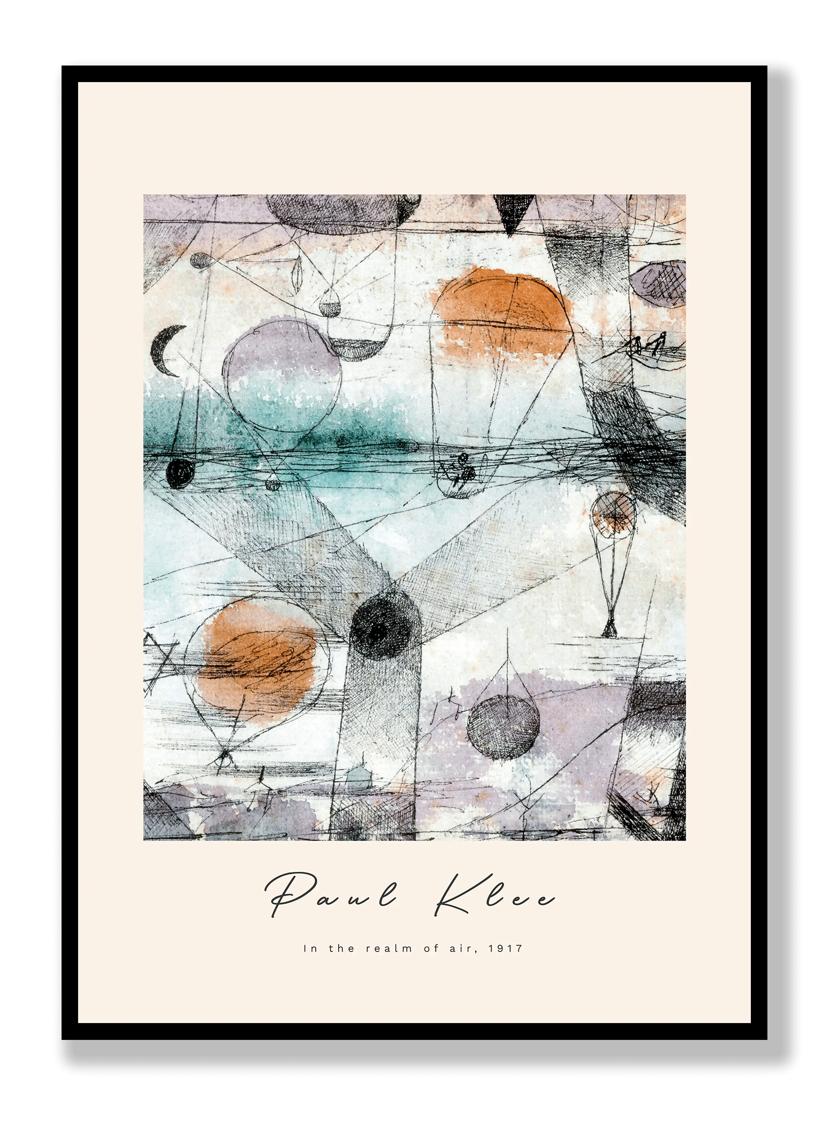 Paul Klee - In The Realm Of Air Poster