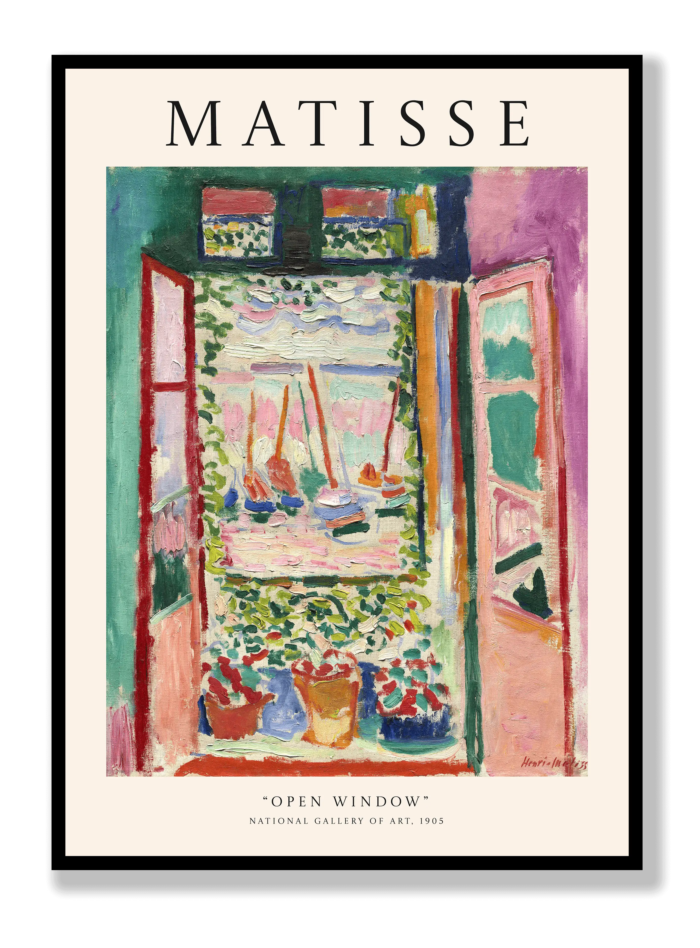 Henri Matisse - Open Window Poster