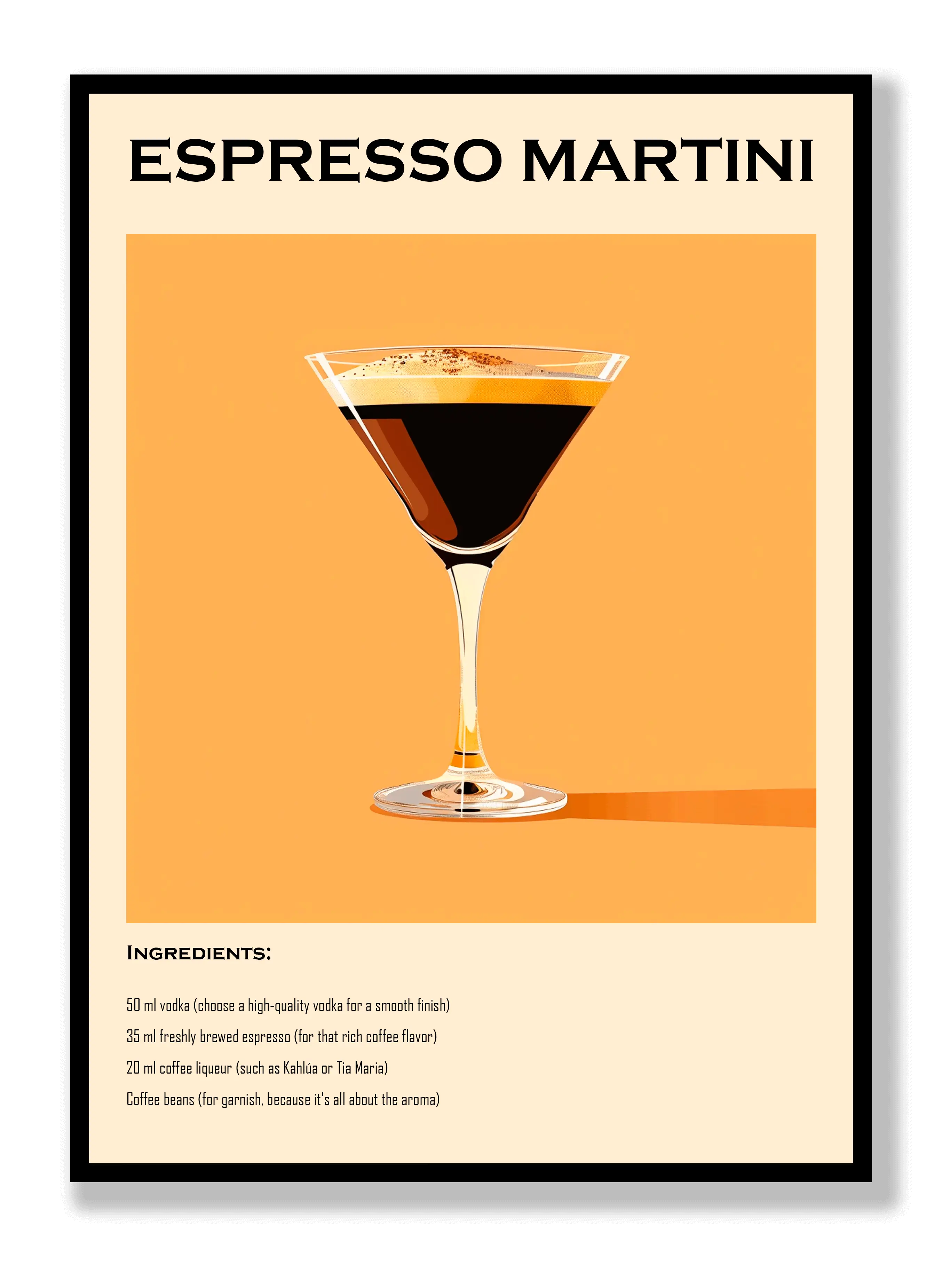 Espresso Martini Poster