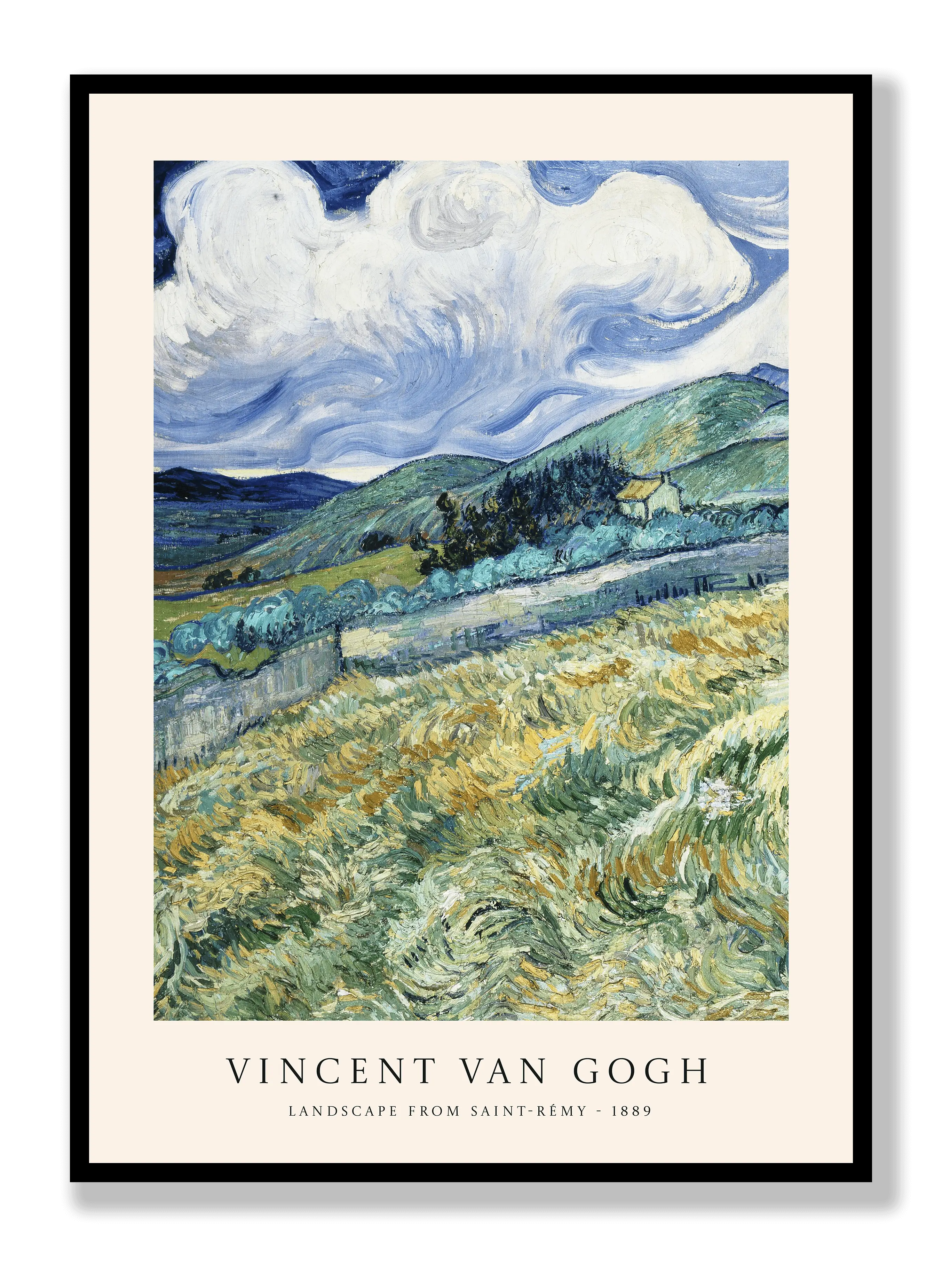 Van Gogh - Landscape from Saint-Rémy Poster