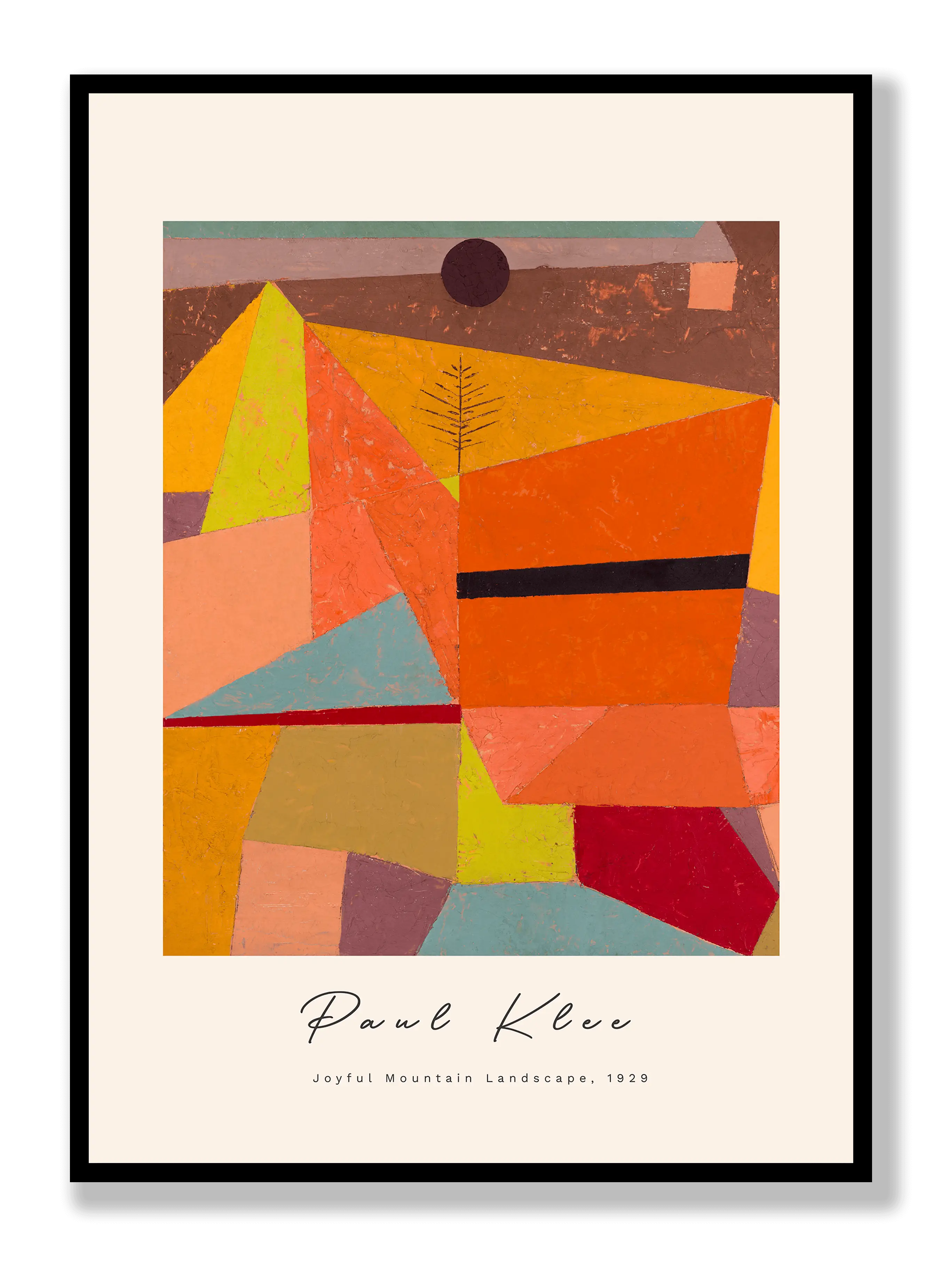 Paul Klee - Joyful Mountain Landscape Poster