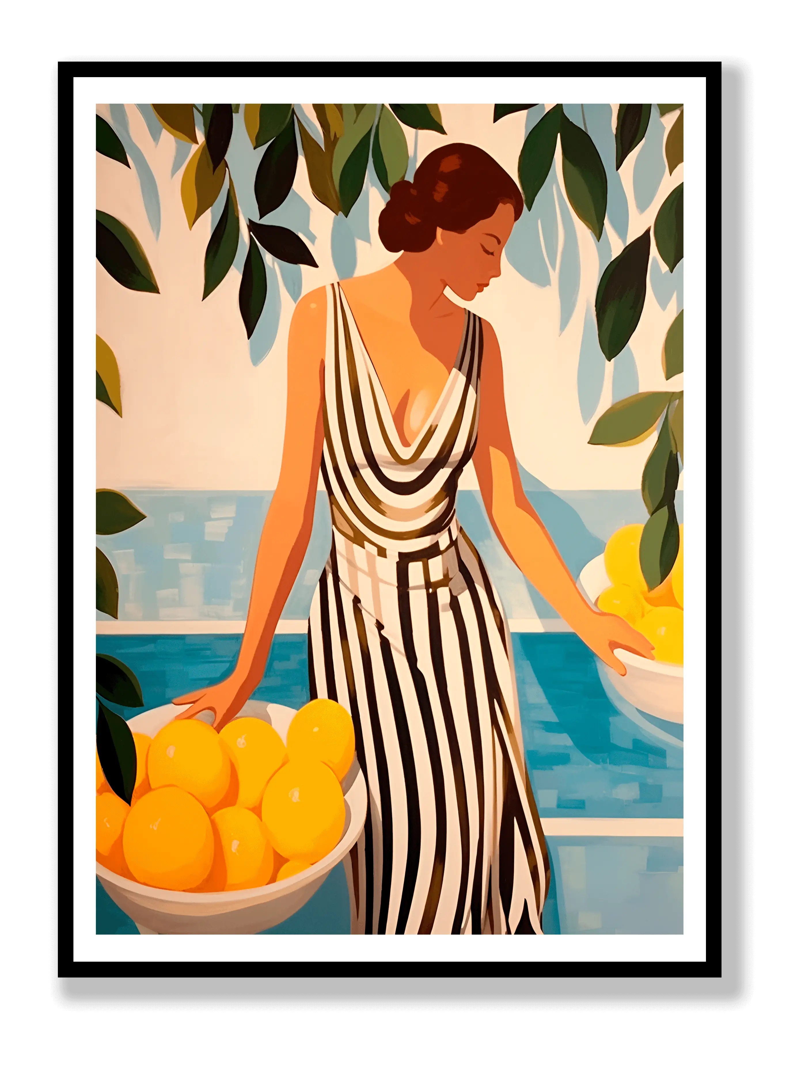 Lemon Garden Poster