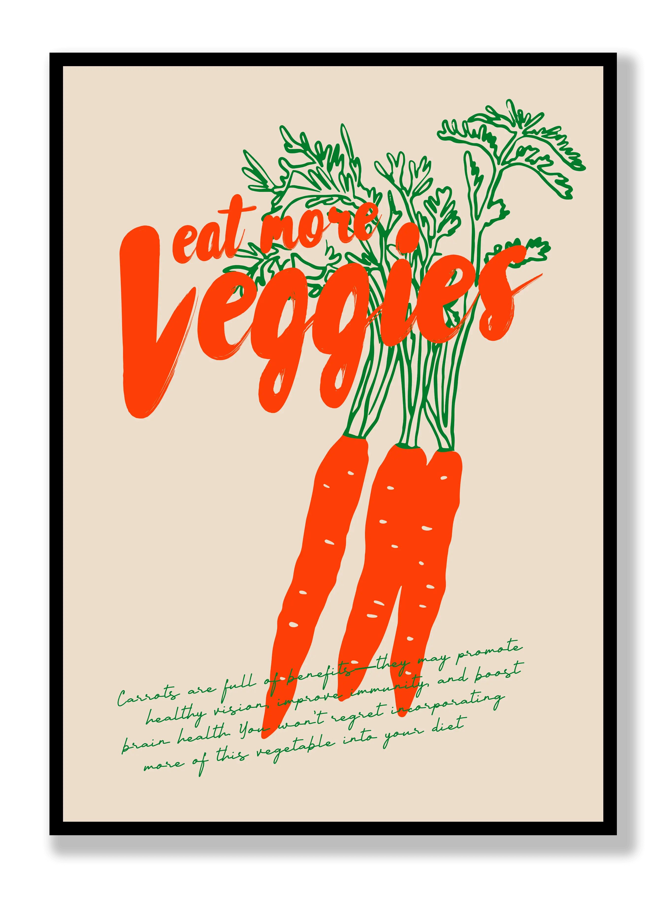 Eat More Veggies Poster