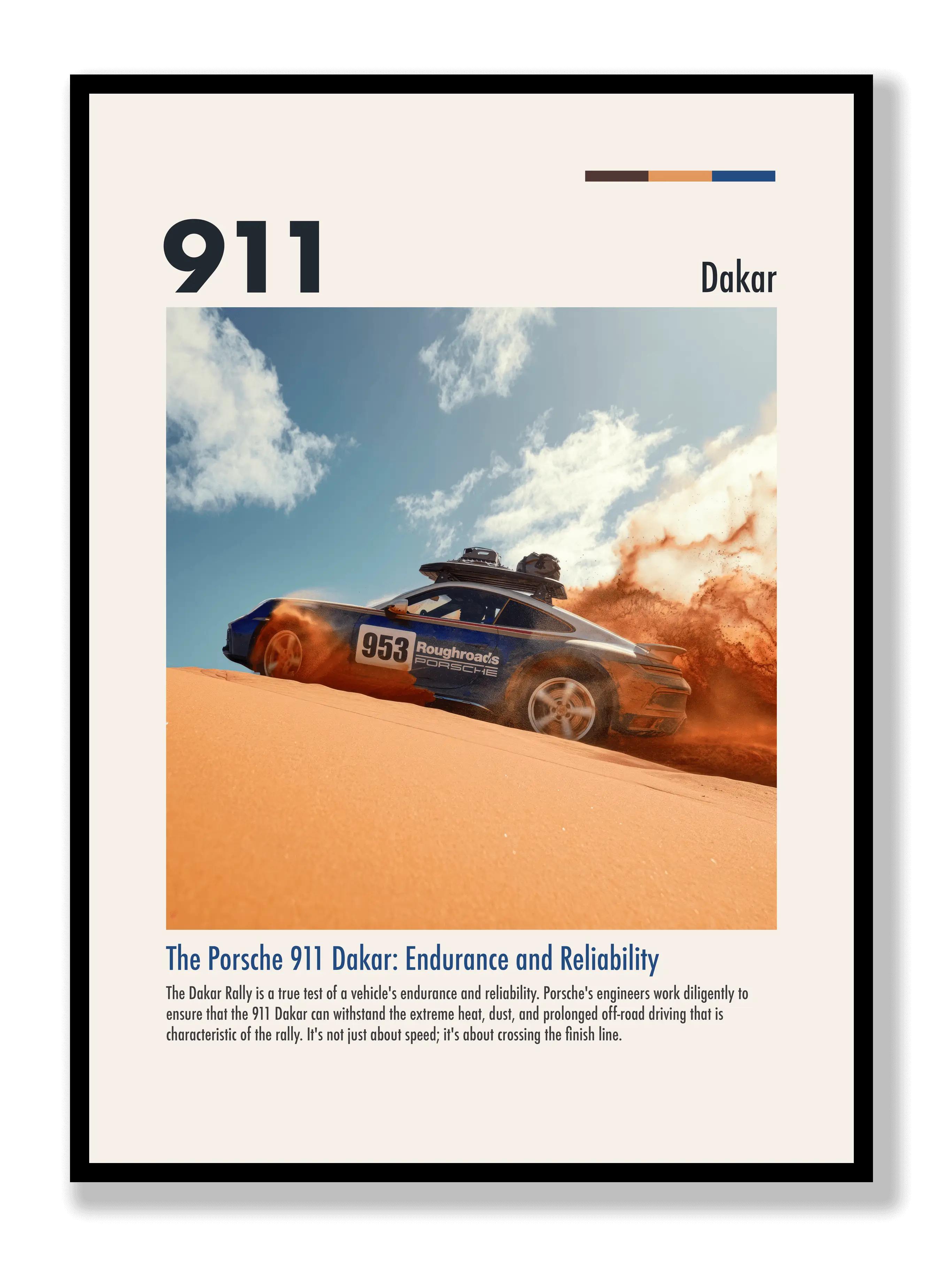 Porsche 911 Dakar Poster