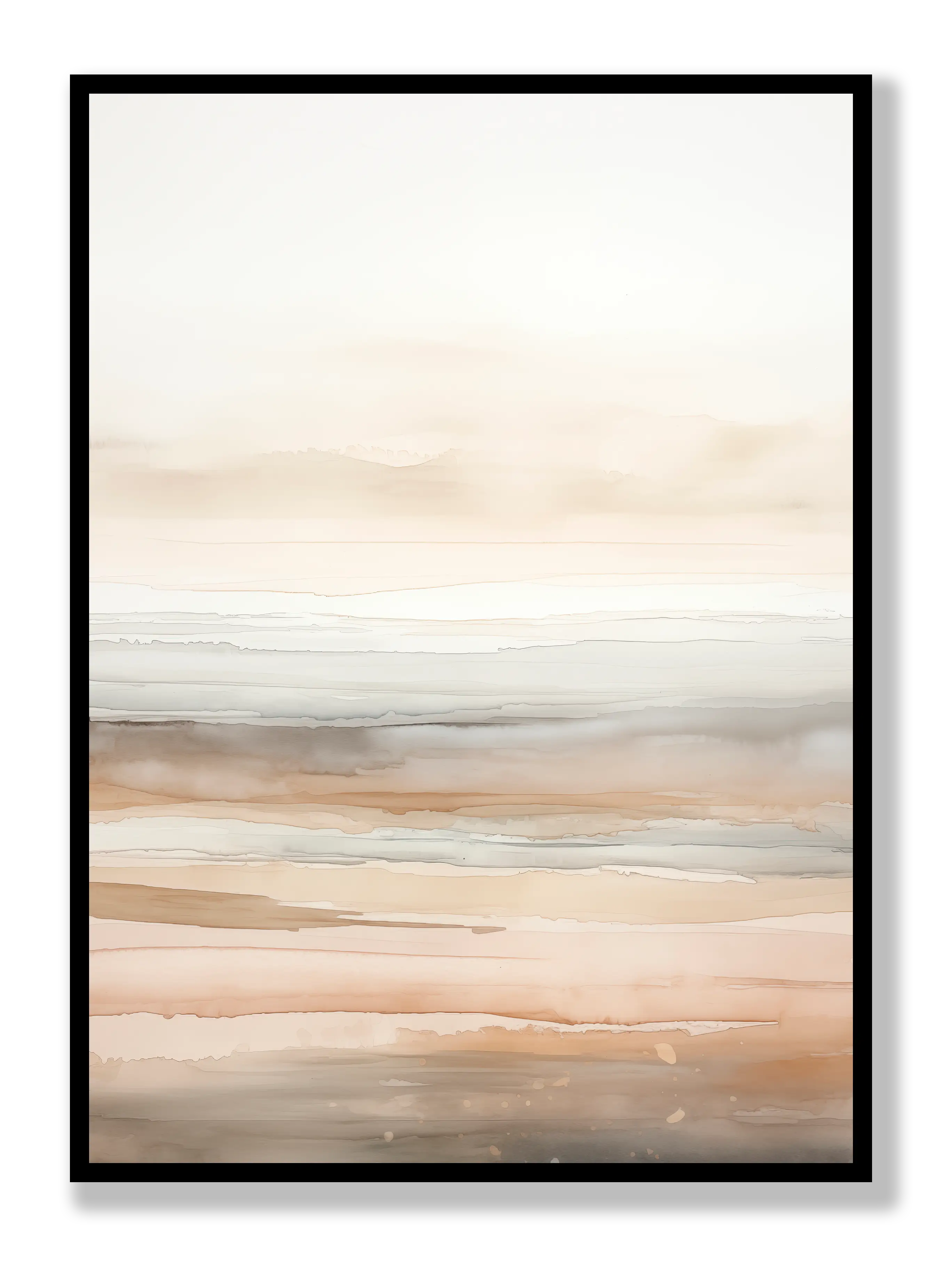 Abstract Beige 2 Poster