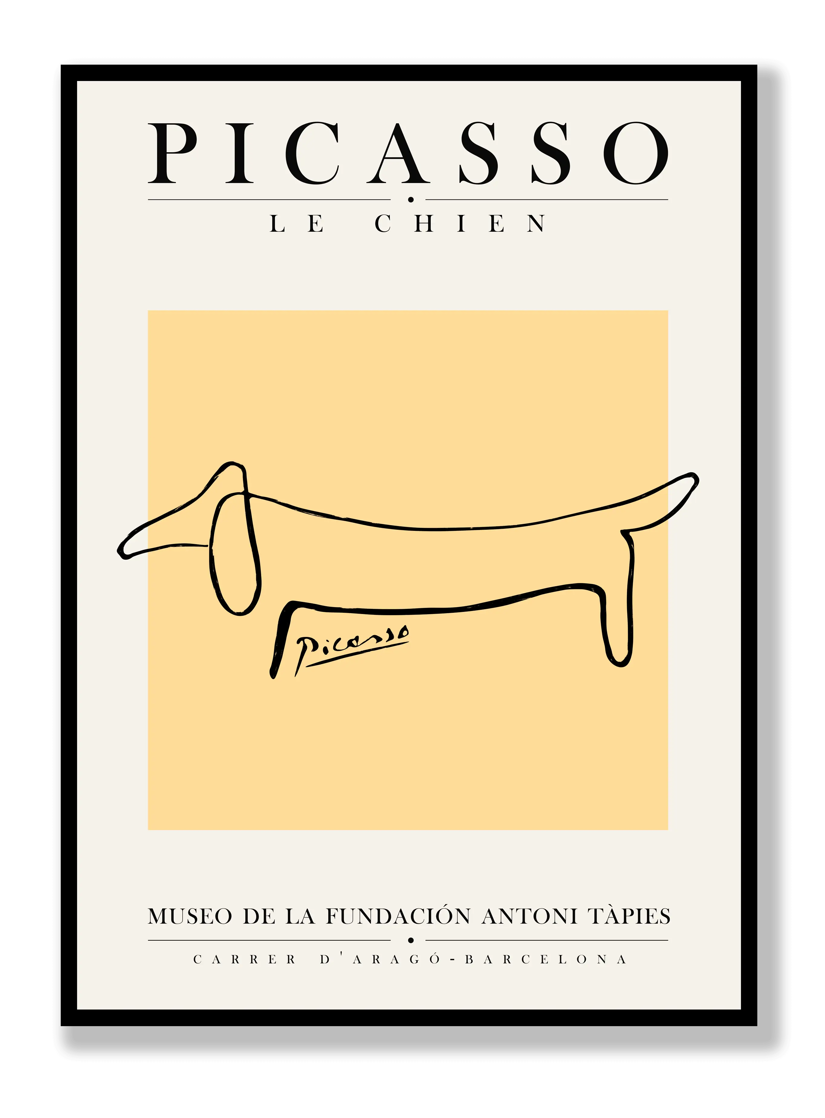 Picasso - The Dog Poster