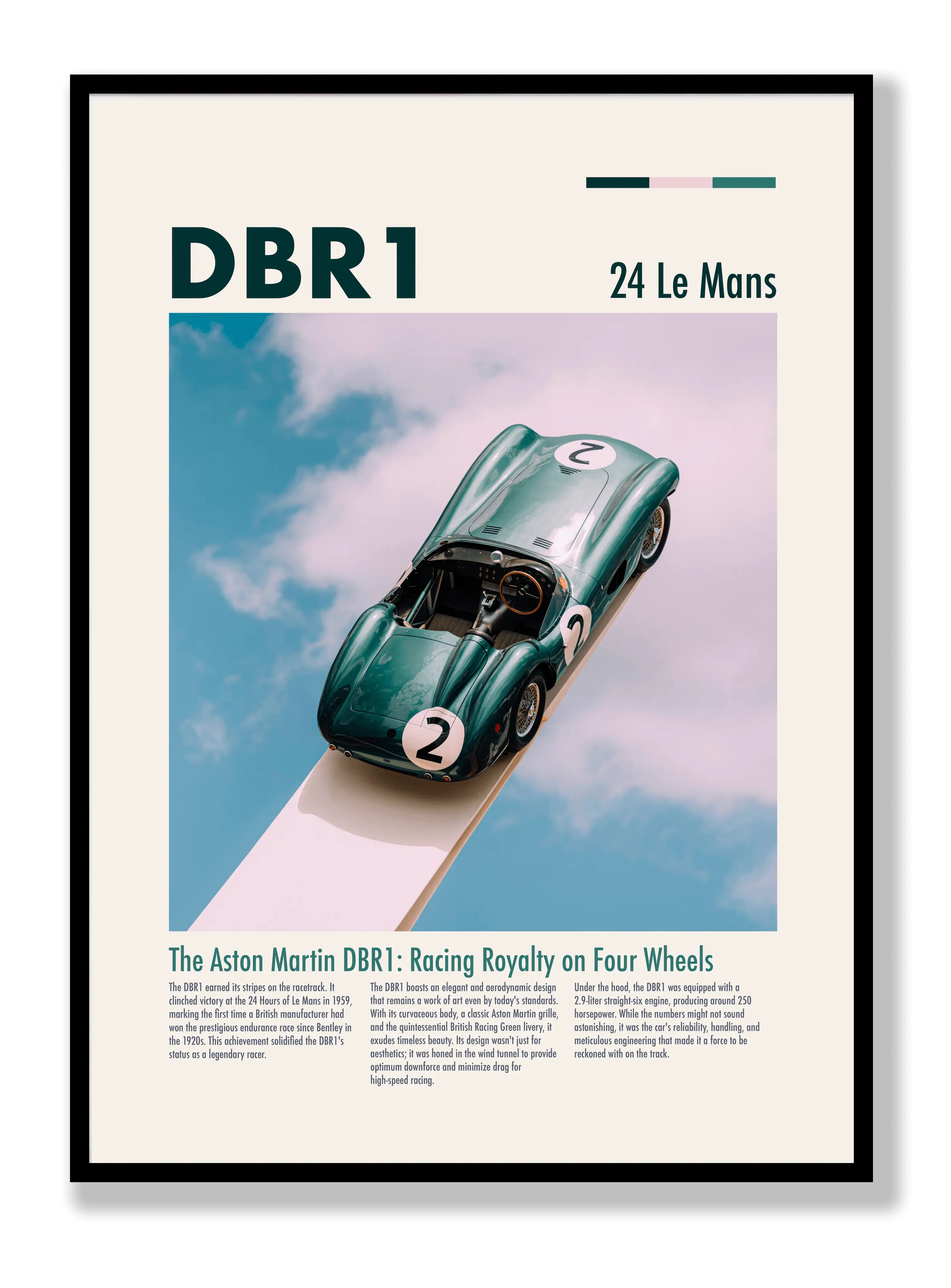 Aston Martin DBR1 "Le Mans" Poster