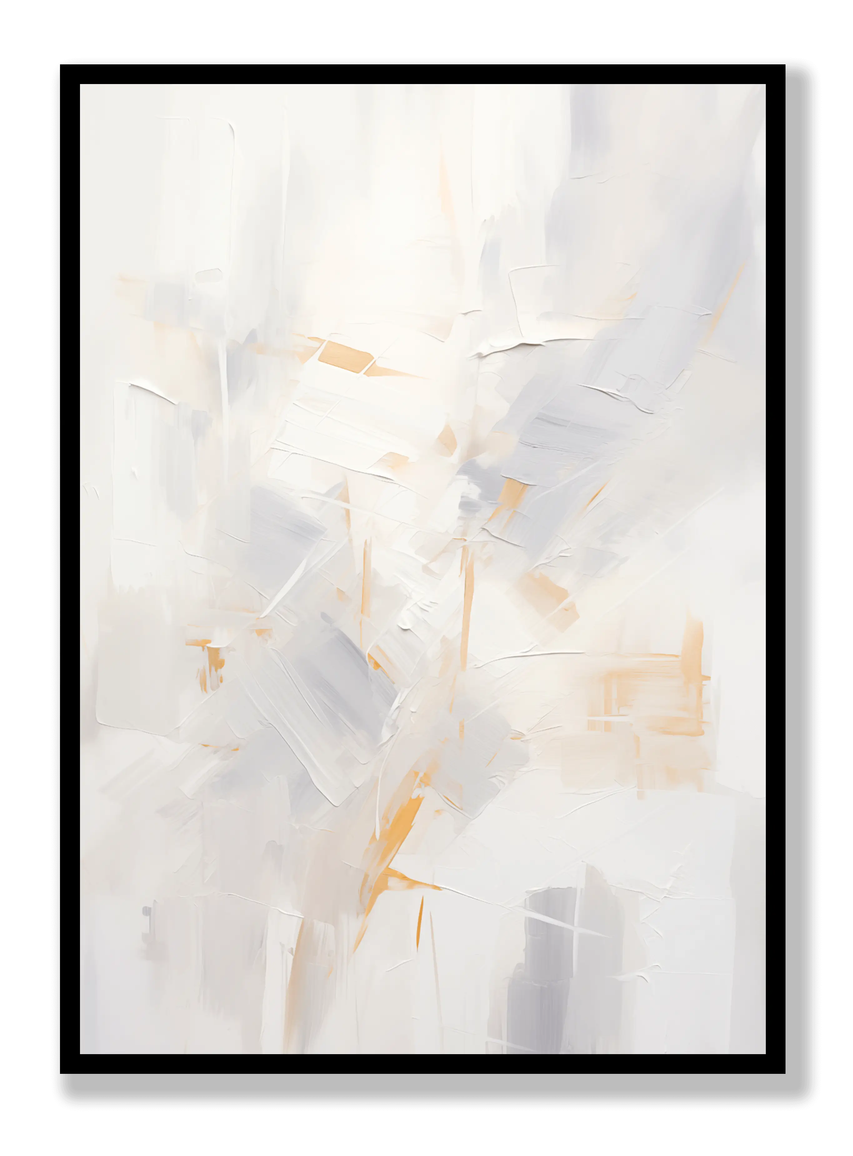 Abstract White 2 Poster